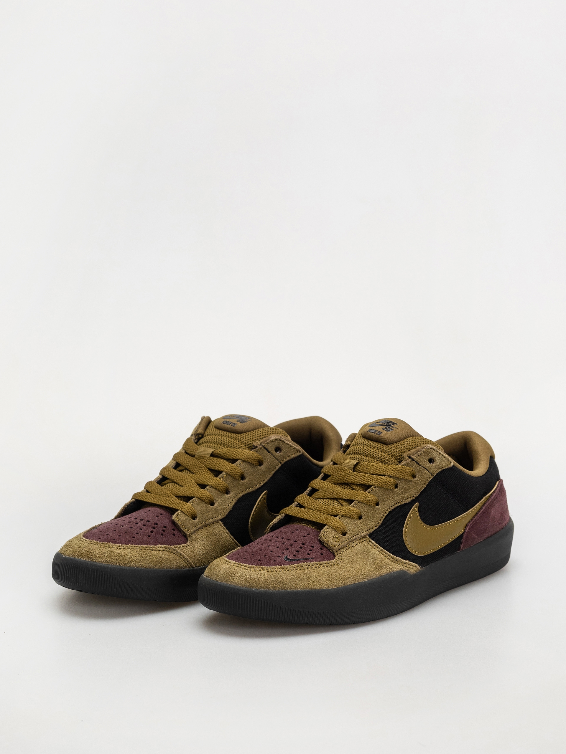Topánky Nike SB Force 58 (black/olive flak burgundy crush off noir)
