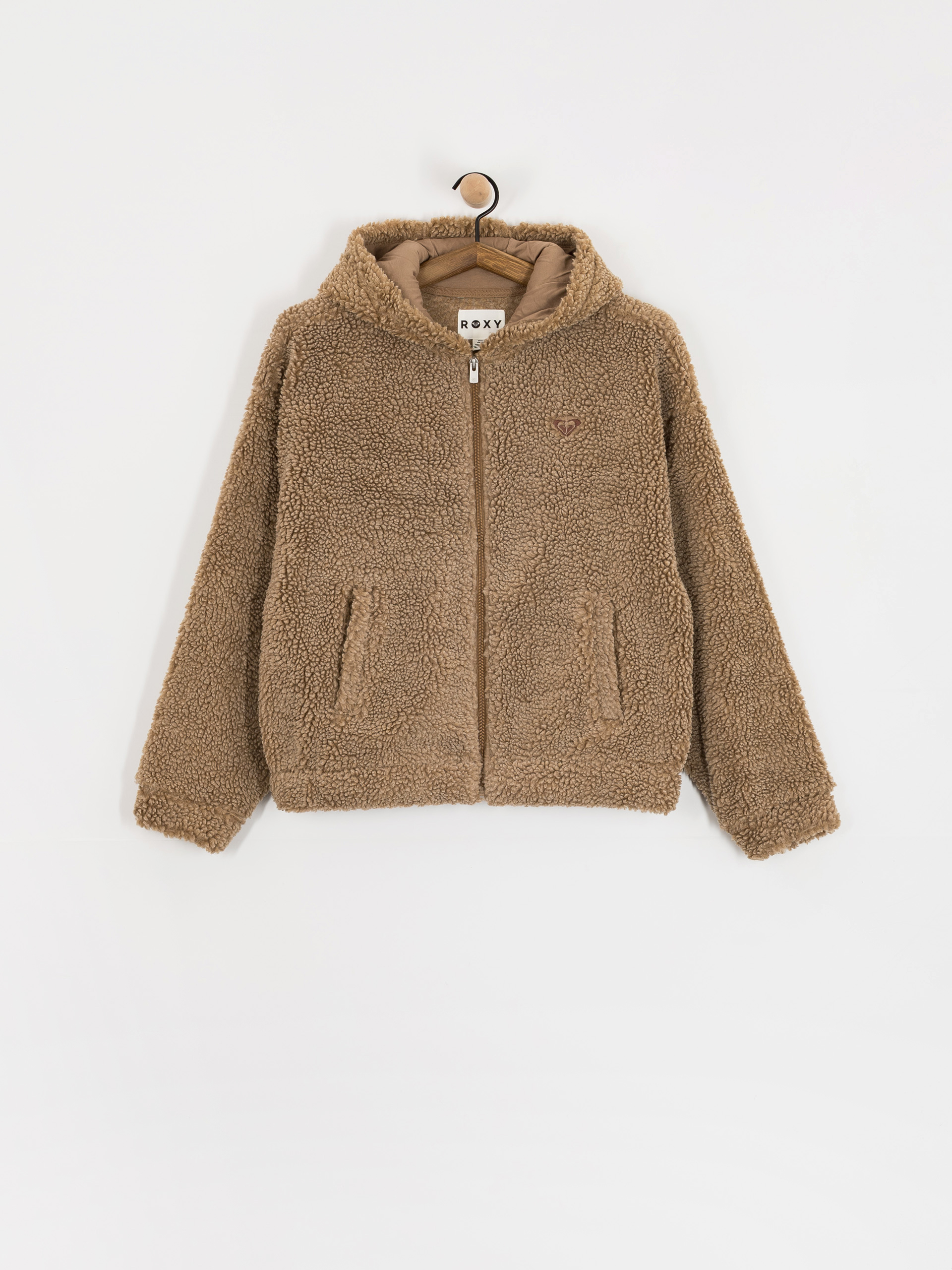 Dámsky Flísová mikina Roxy City Track (woodsmoke)