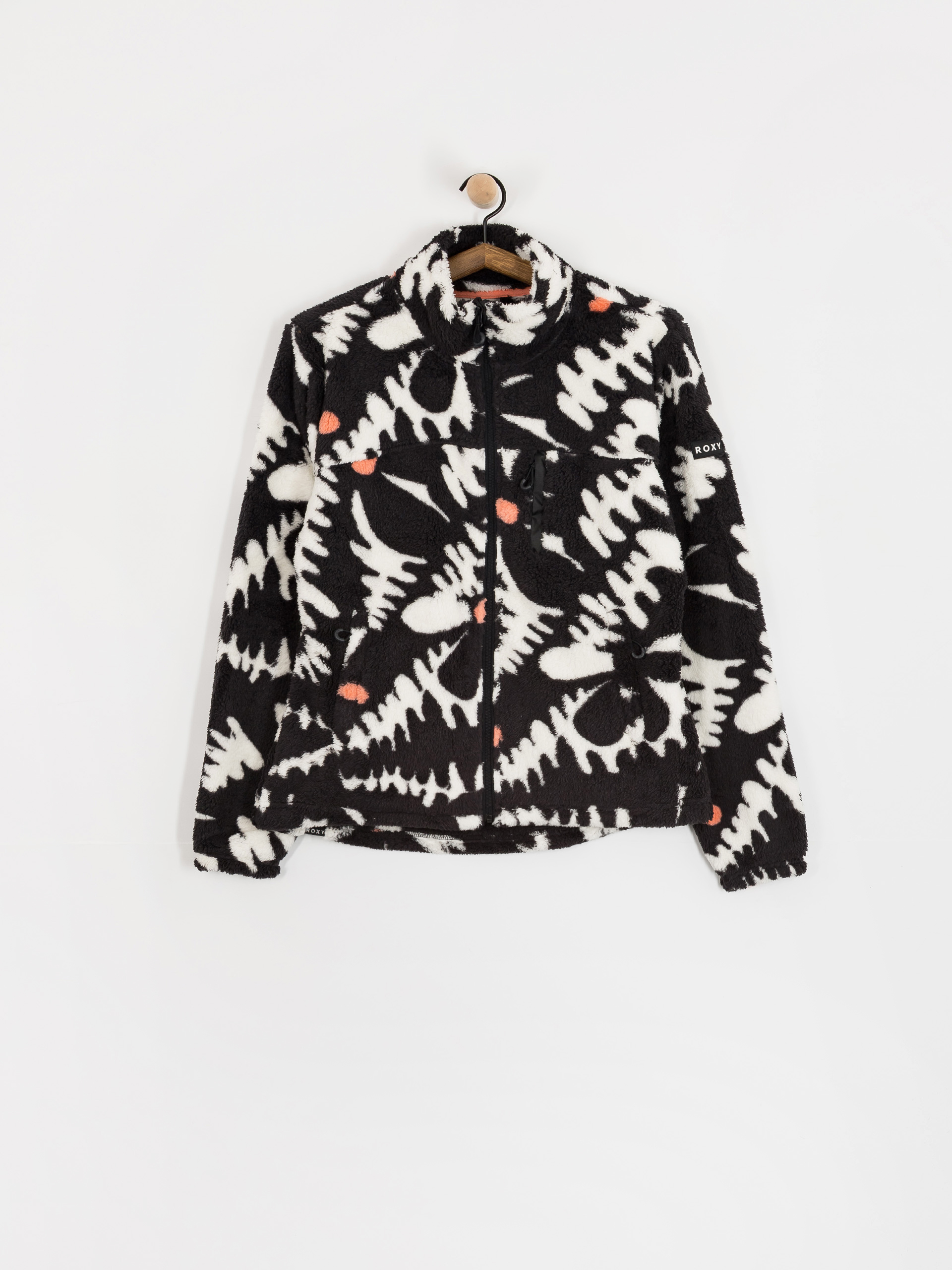 Dámsky Flísová mikina Roxy Alabama Full Zip Printed (anthracite roxy pro)