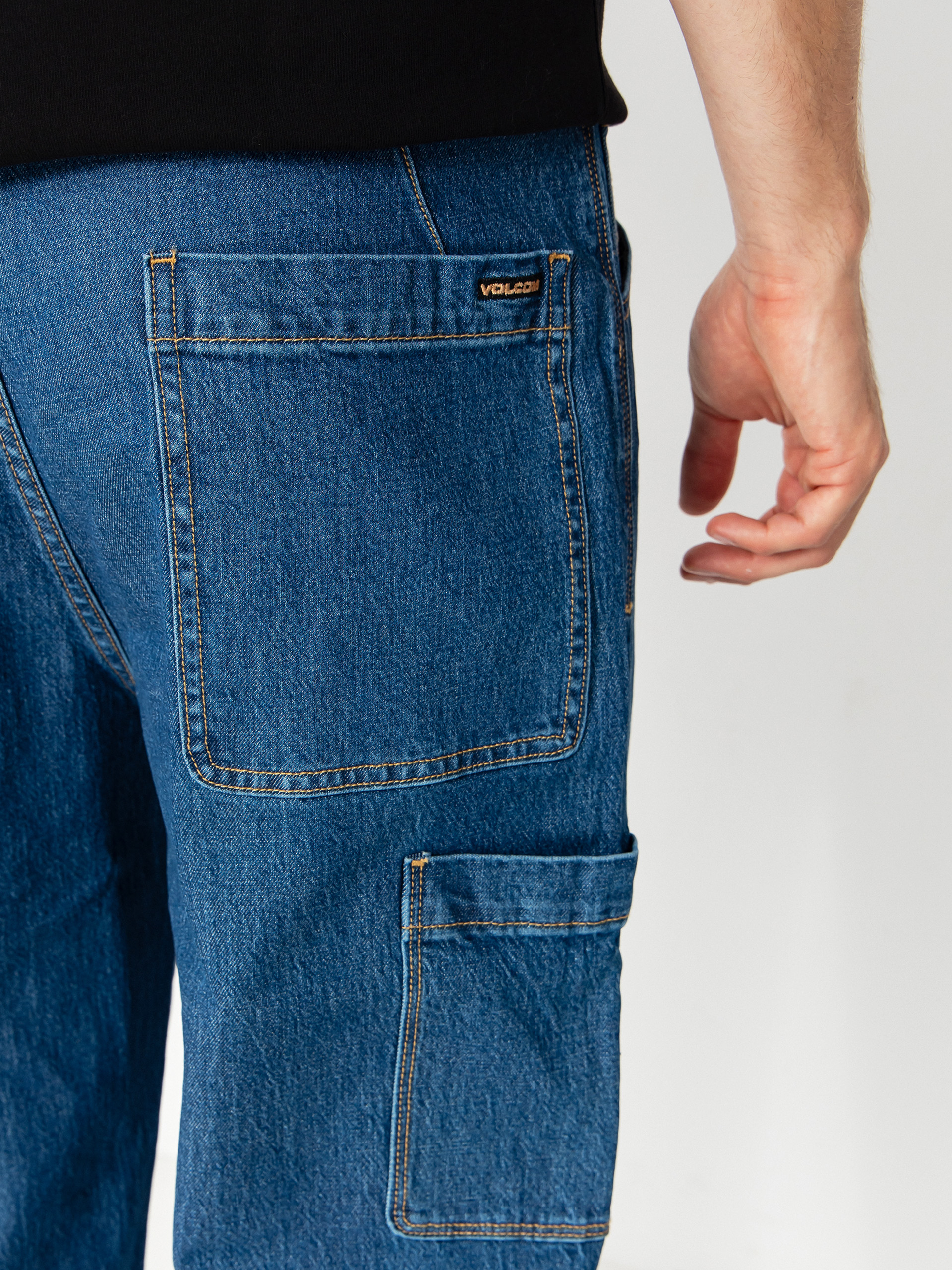 Nohavice Volcom Kraftsman II Denim (bold blue)