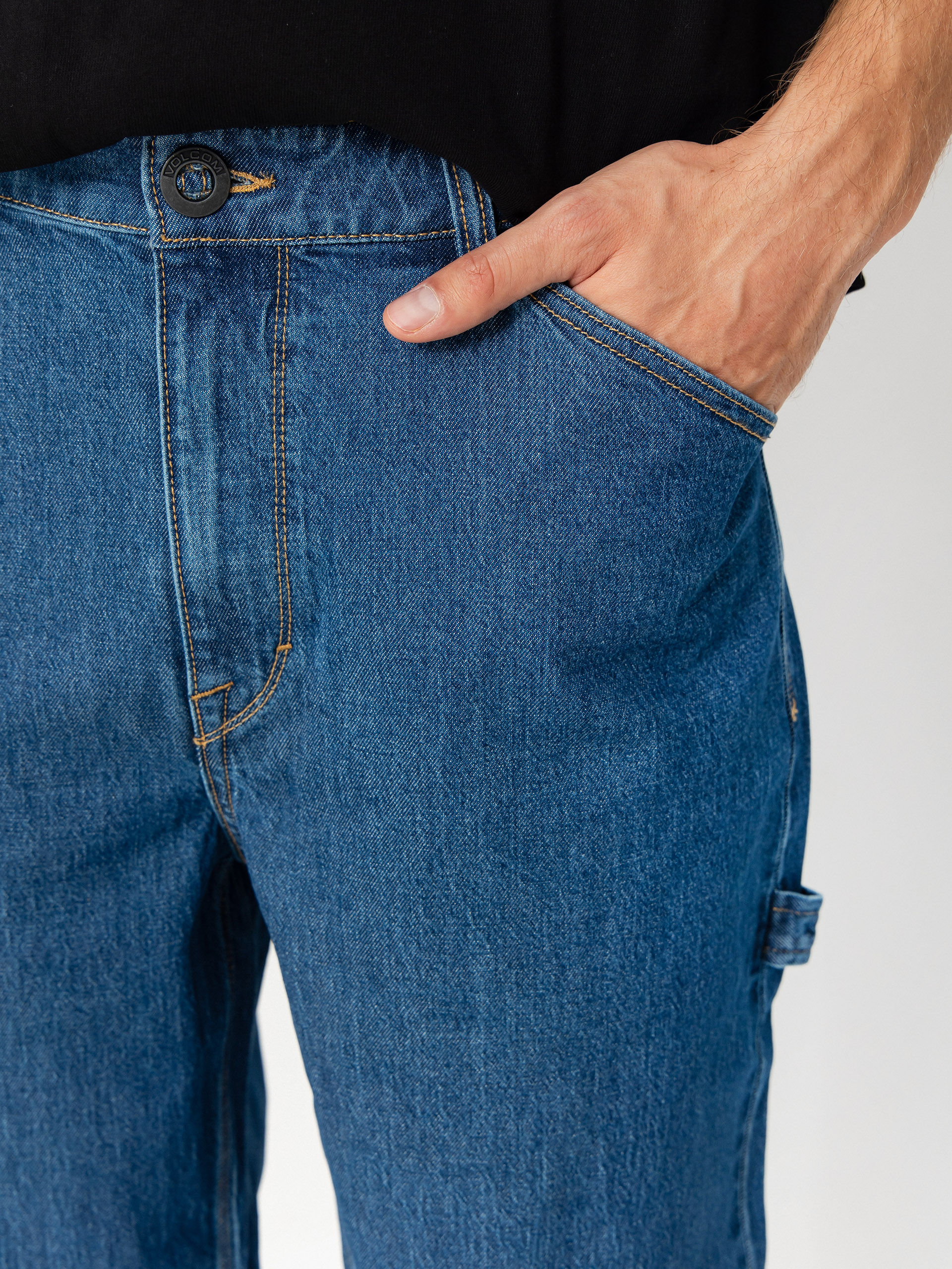 Nohavice Volcom Kraftsman II Denim (bold blue)