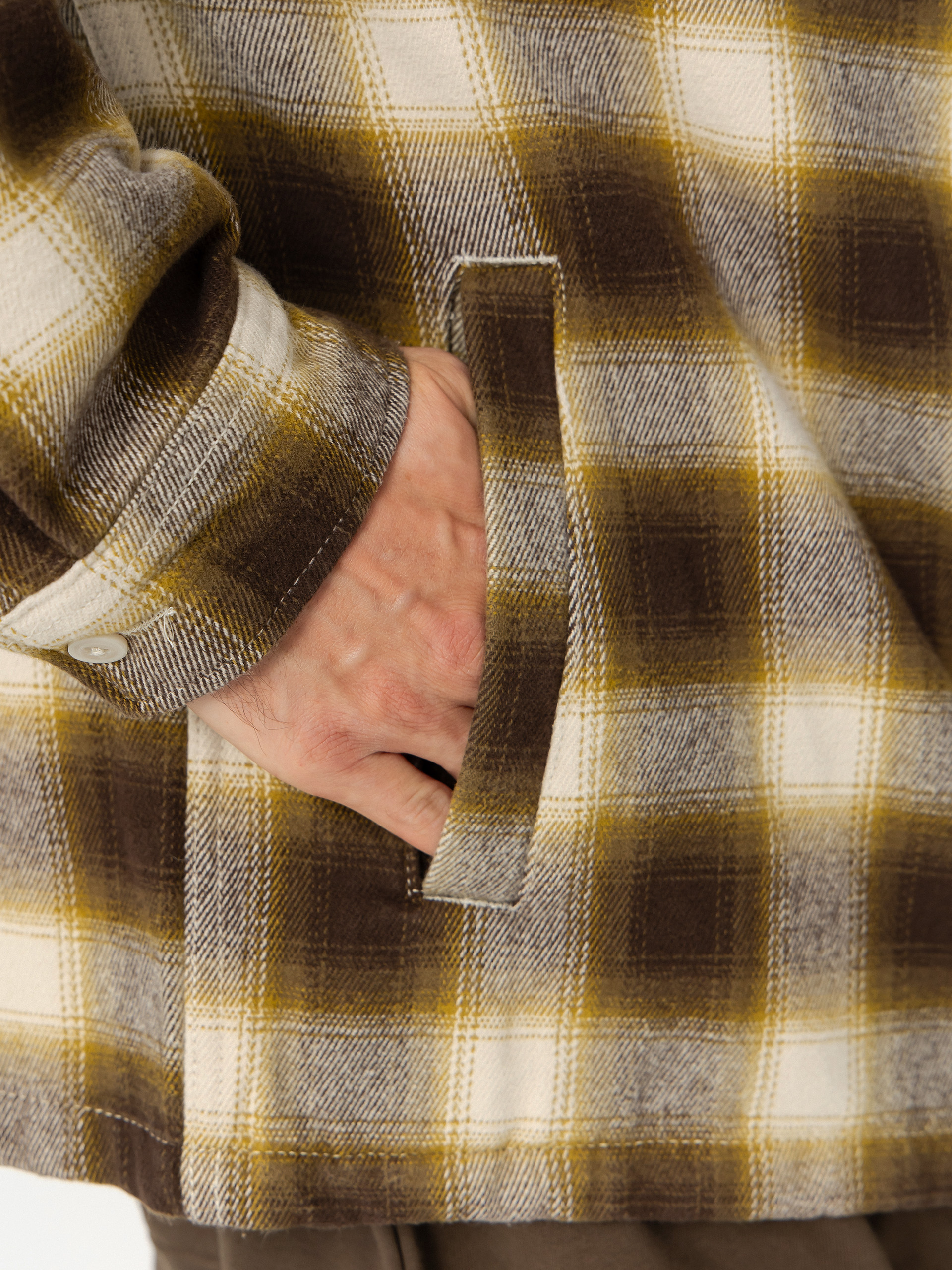 Košeľa Vans Crestmont Plaid Shacket (oatmeal)