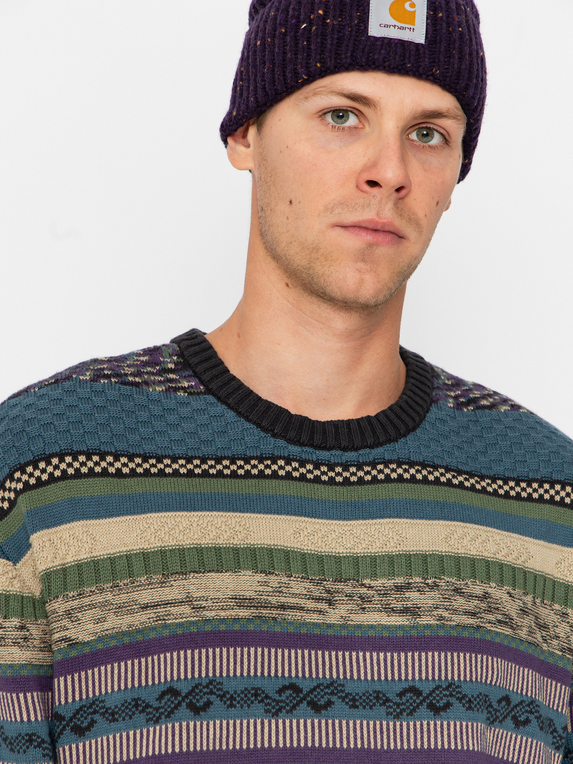 Sveter Vans Boyer Crew Sweater (black/stargazer)