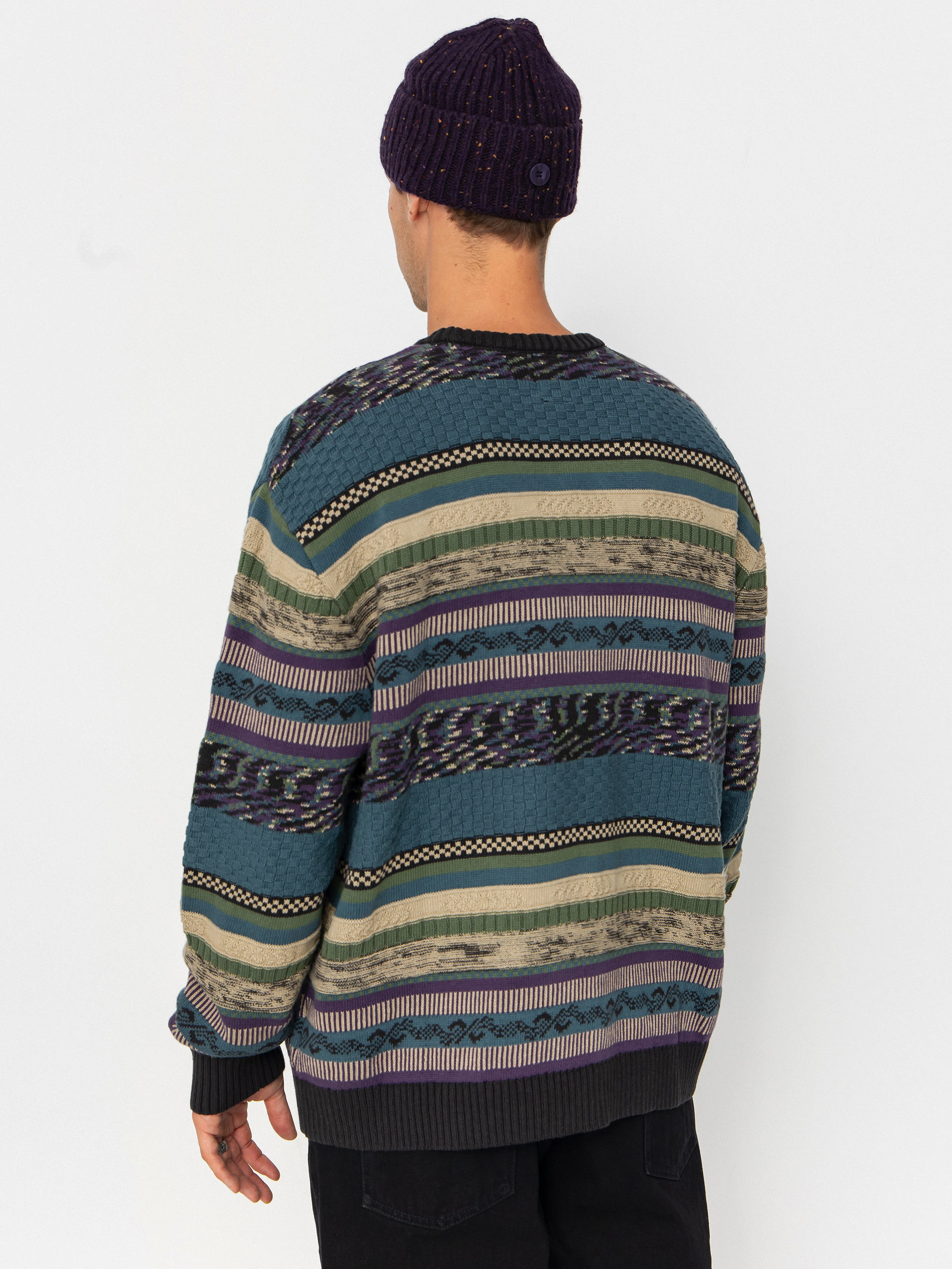 Sveter Vans Boyer Crew Sweater (black/stargazer)