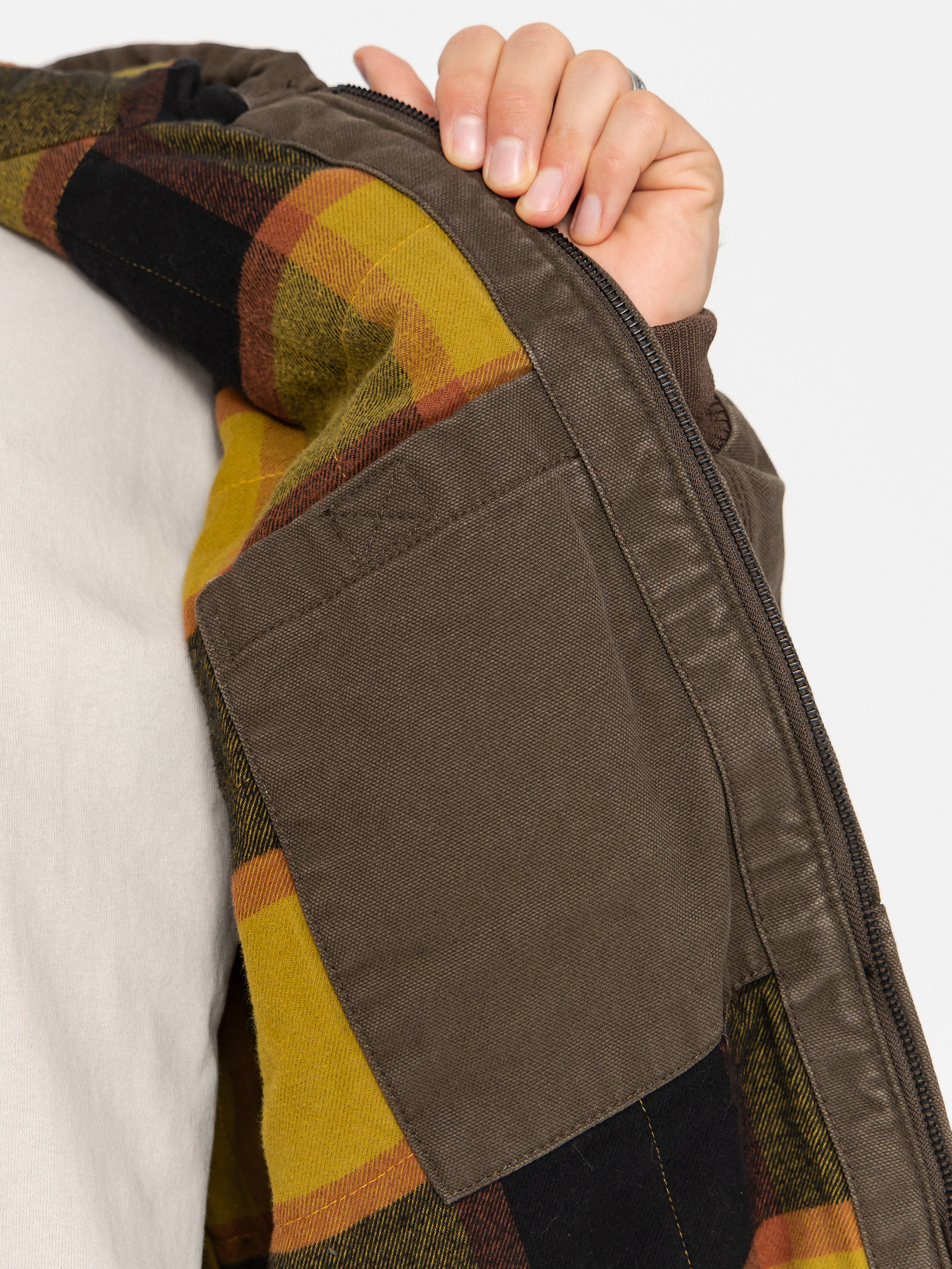 Bunda Vans Workwear Canvas Full Zip (coal brown)