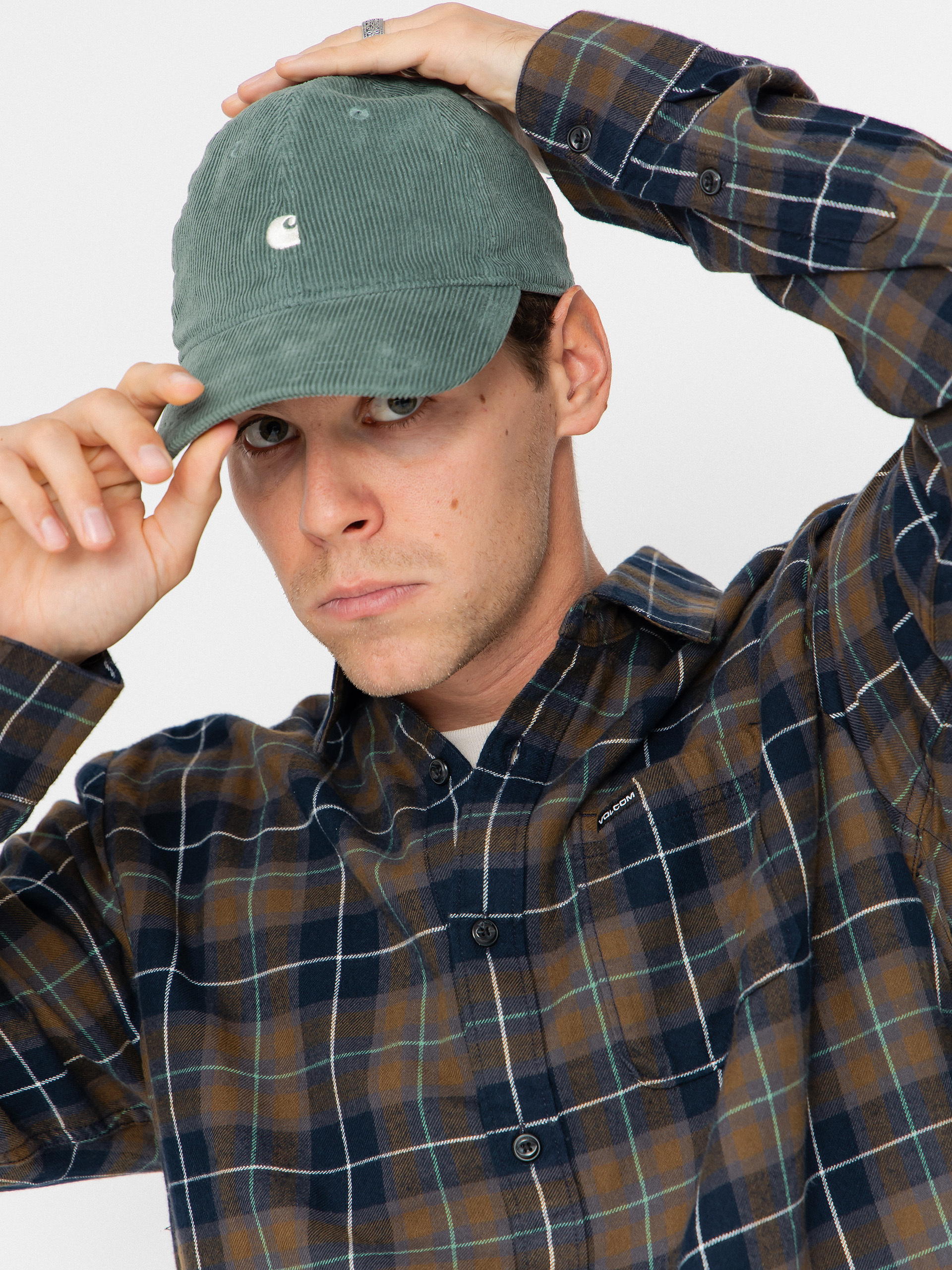 Košeľa Volcom Caden Plaid (navy)