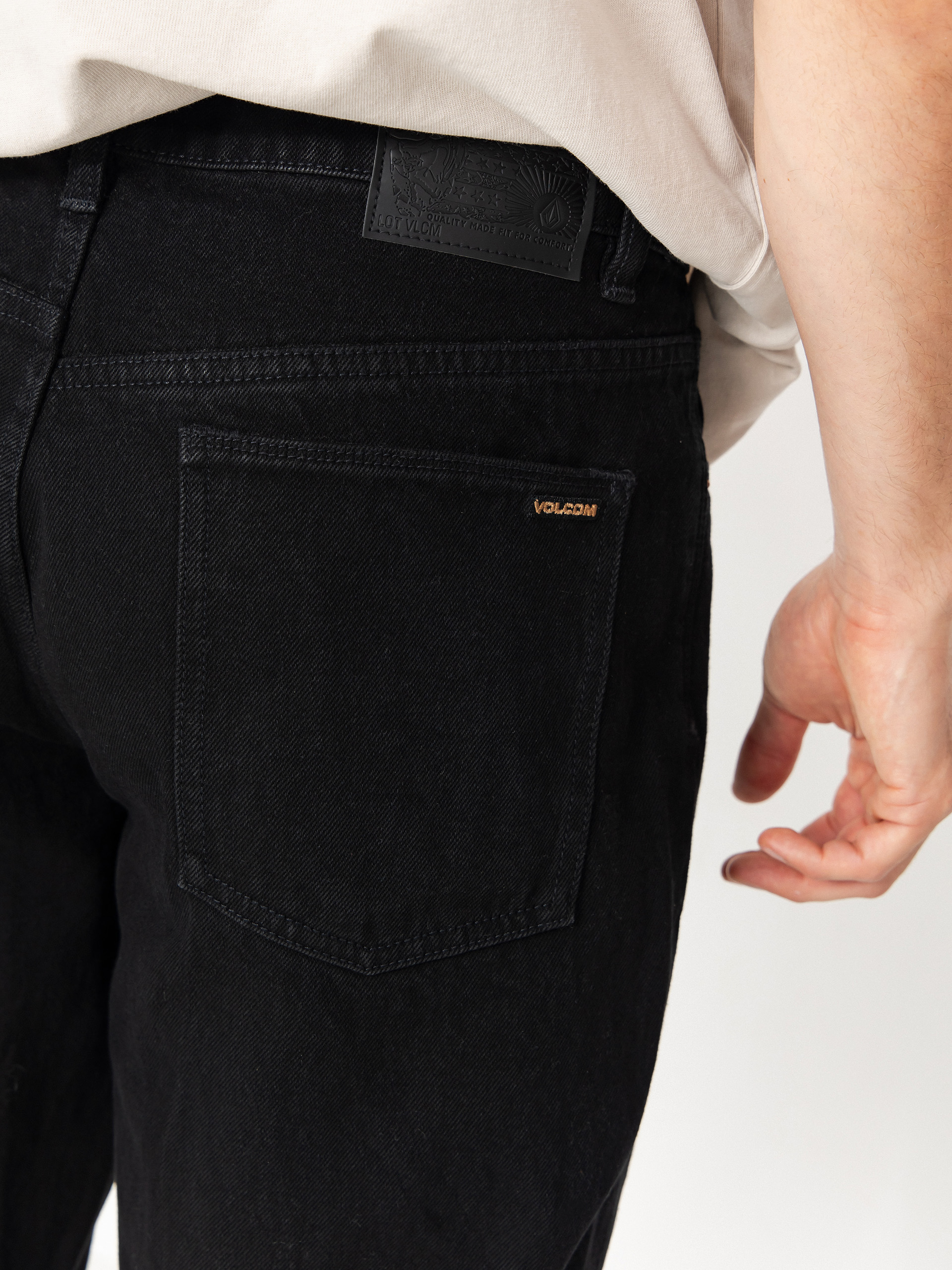 Nohavice Volcom Fivedown Denim (black)