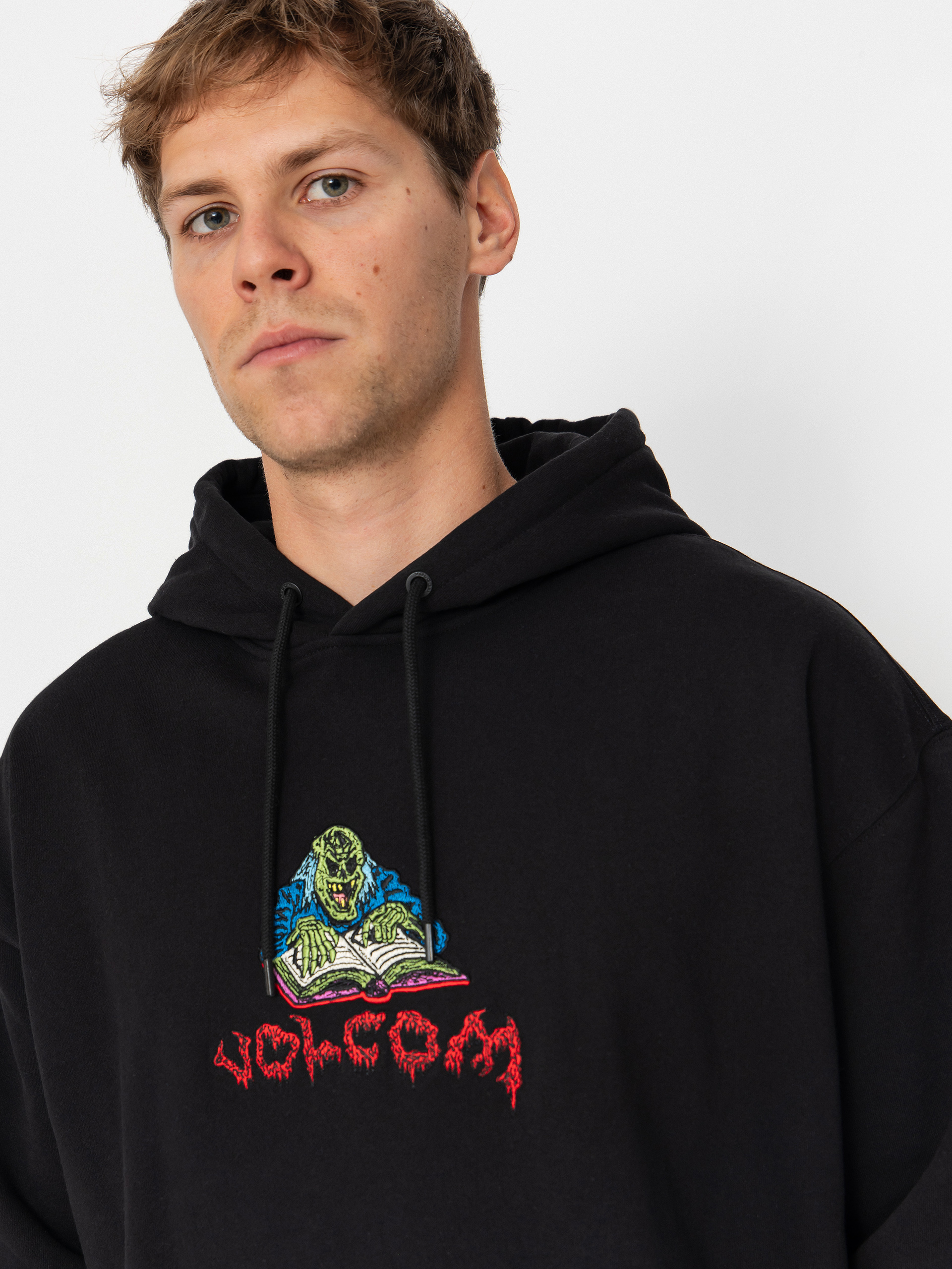 Mikina s kapucňou Volcom Fa Jj Villard HD (black)