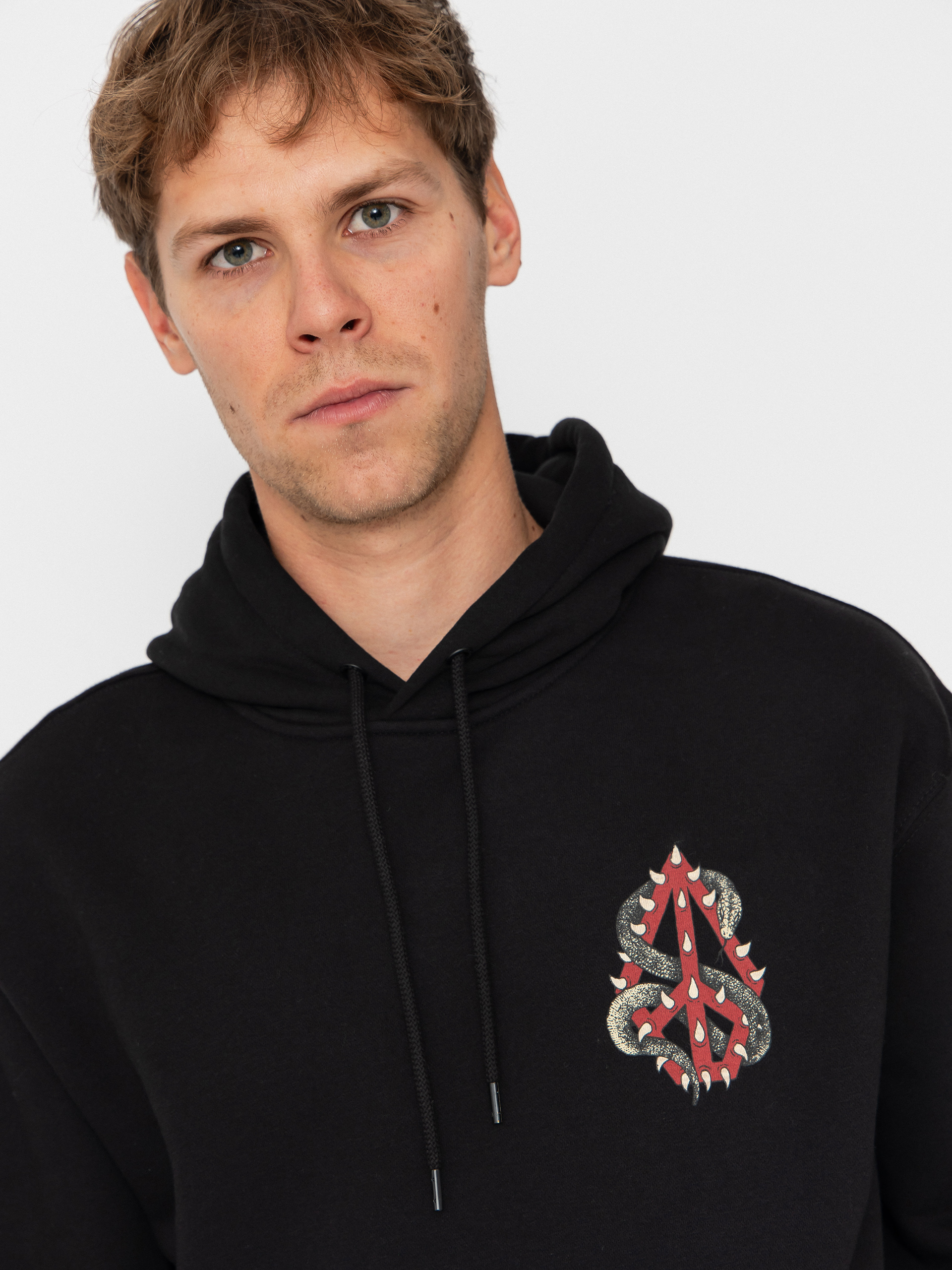 Mikina s kapucňou Volcom Watanite HD (black)