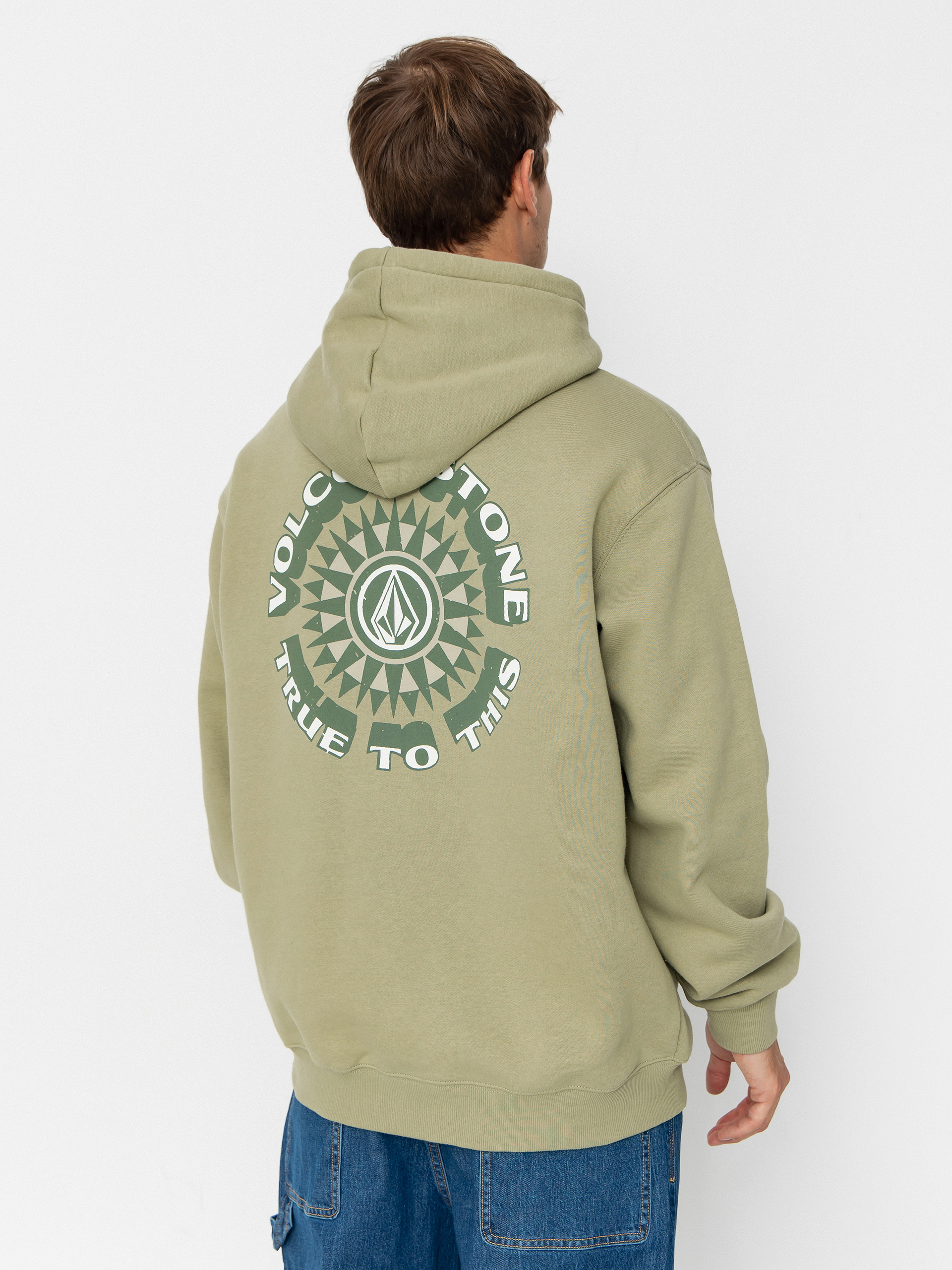 Mikina s kapucňou Volcom Watanite HD (green tea)