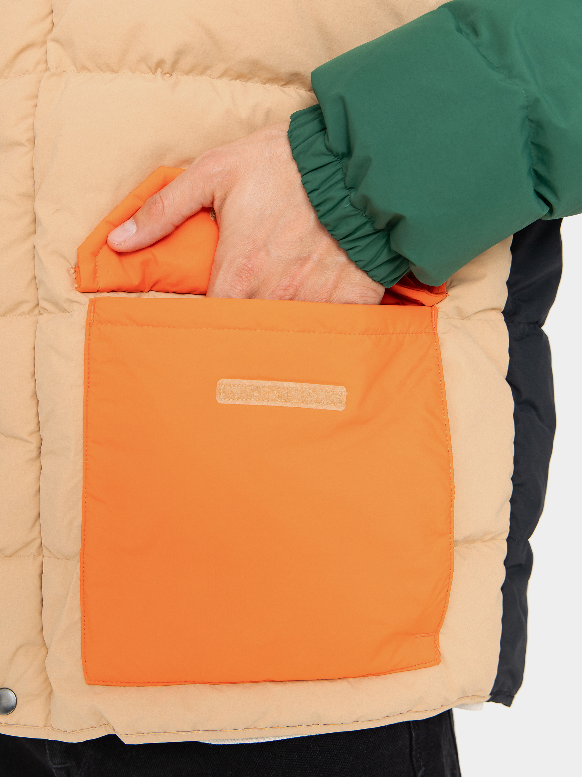 Bunda Columbia Wallowa Down Hooded (canoe/zing/rain forest/black)