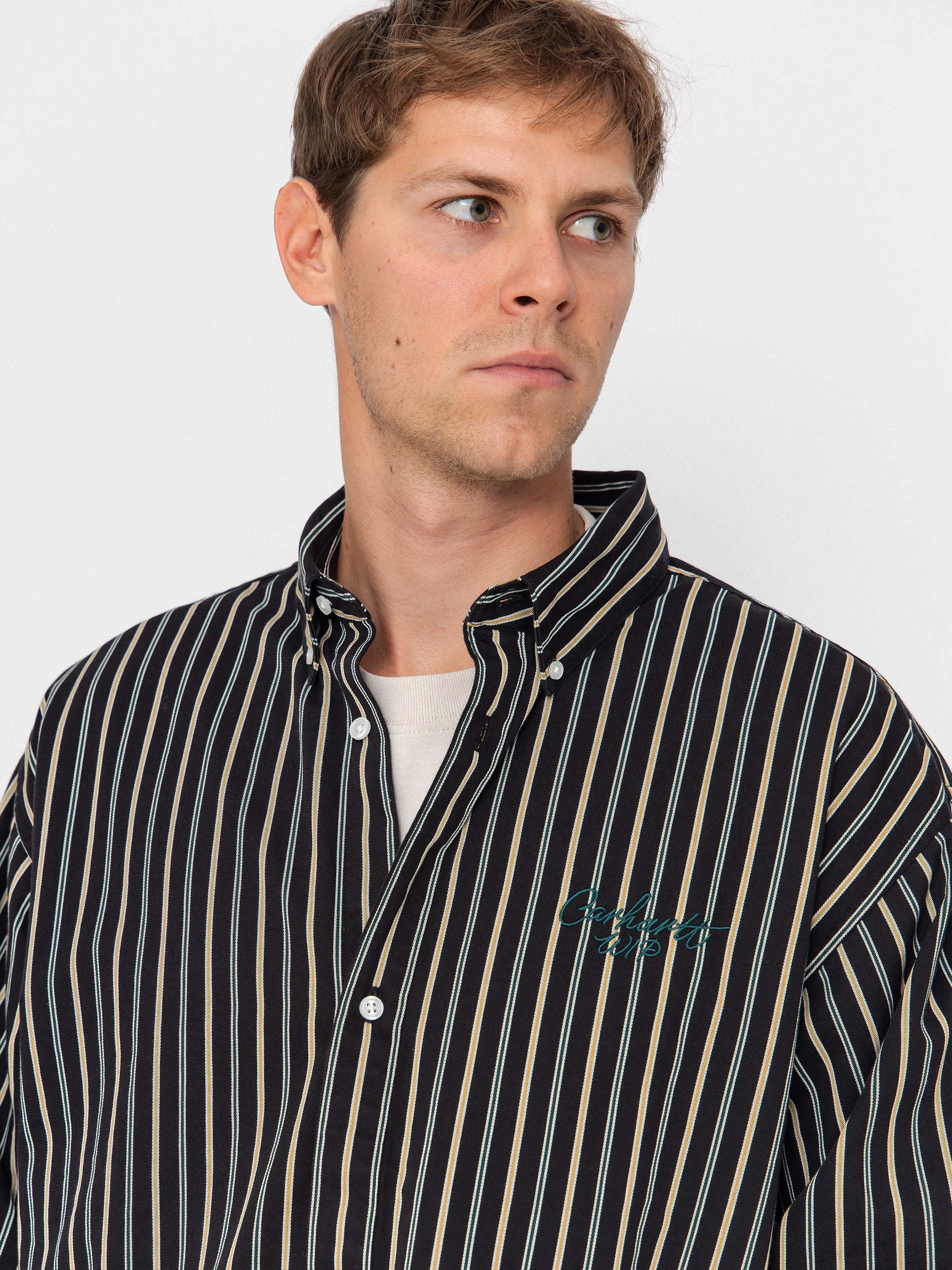 Košeľa Carhartt WIP Palance (palance stripe/black)