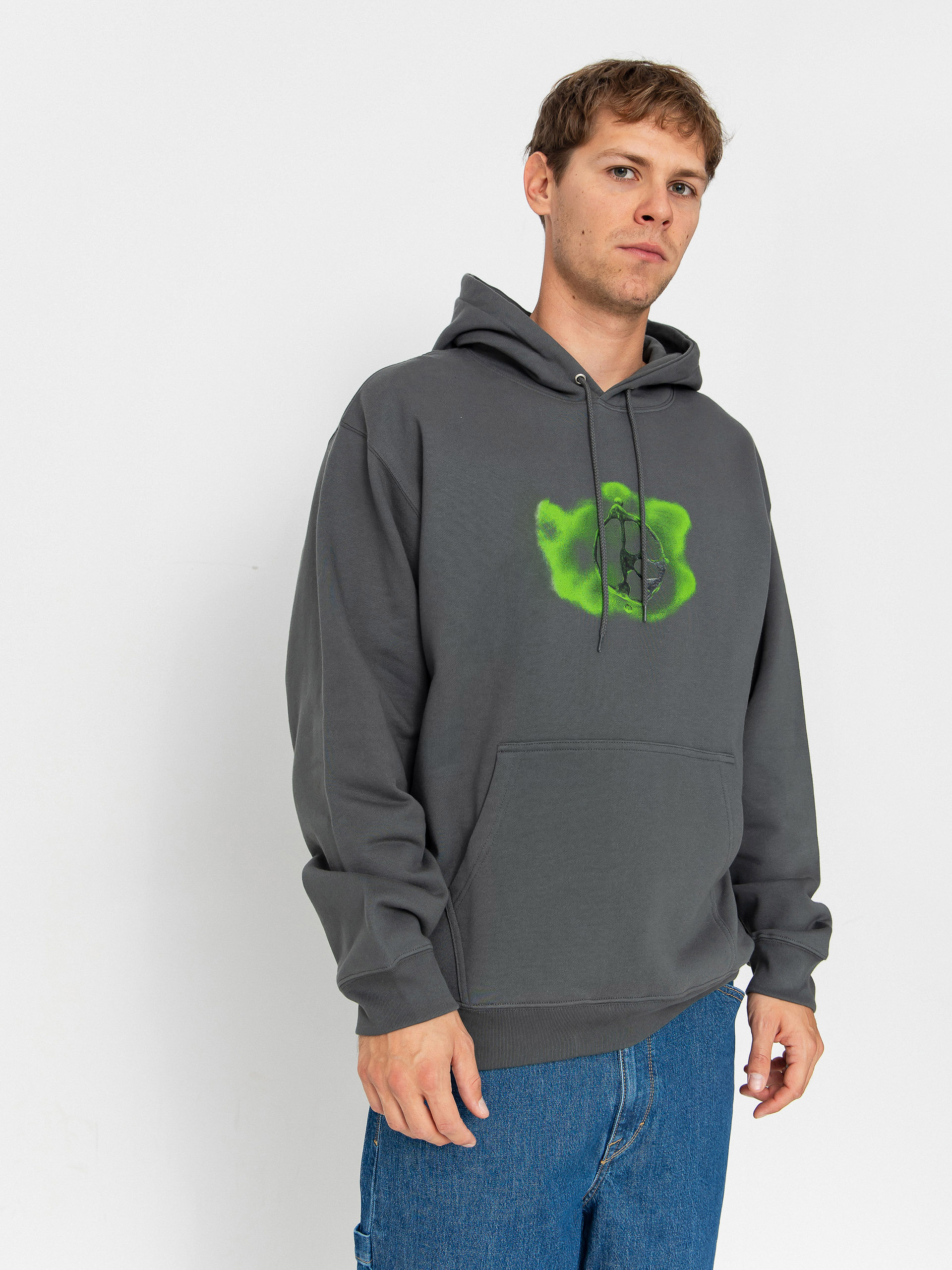 Mikina s kapucu0148ou Polar Skate Dave Metal Logo HD (graphite)