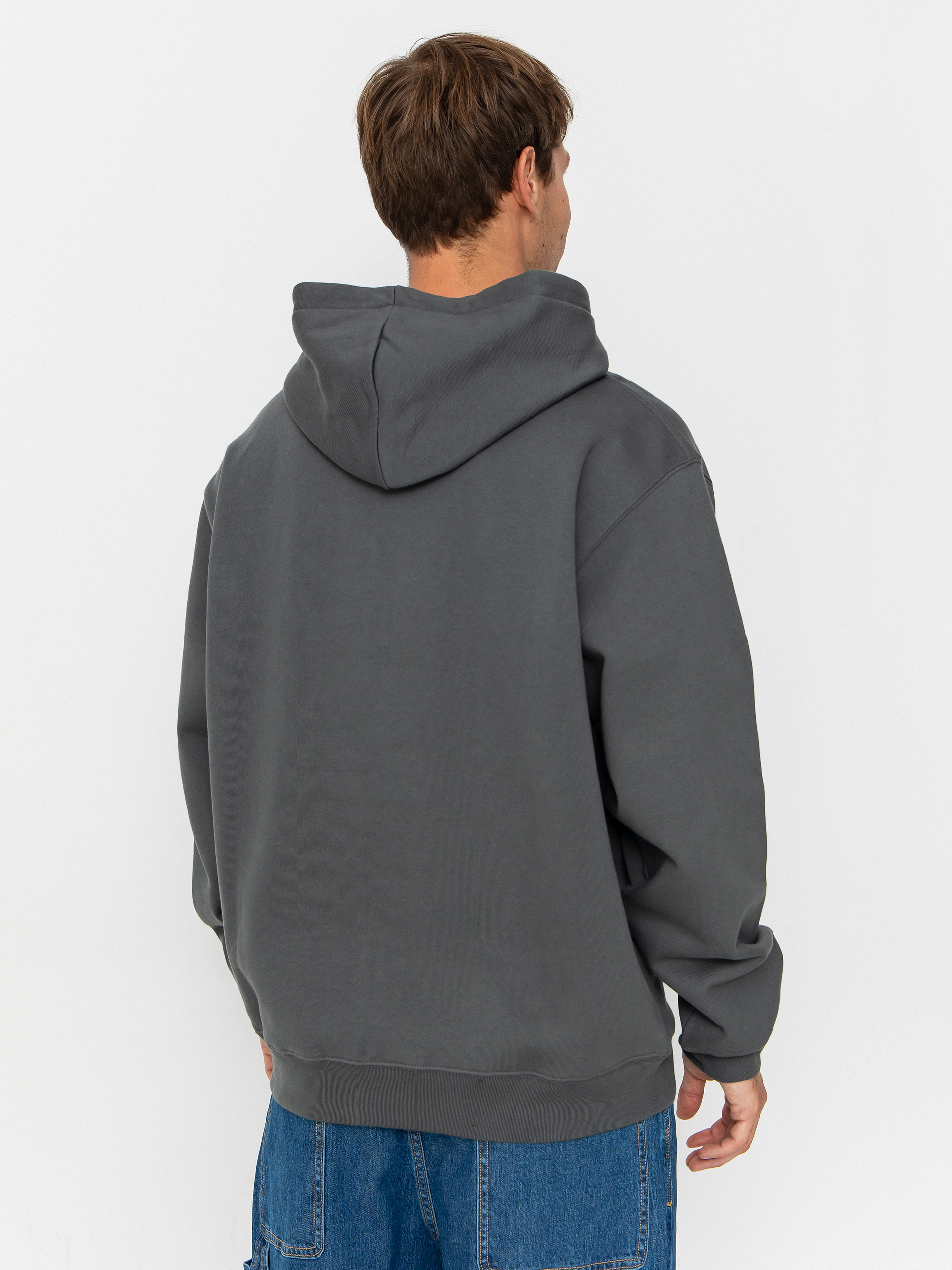 Mikina s kapucňou Polar Skate Dave Metal Logo HD (graphite)