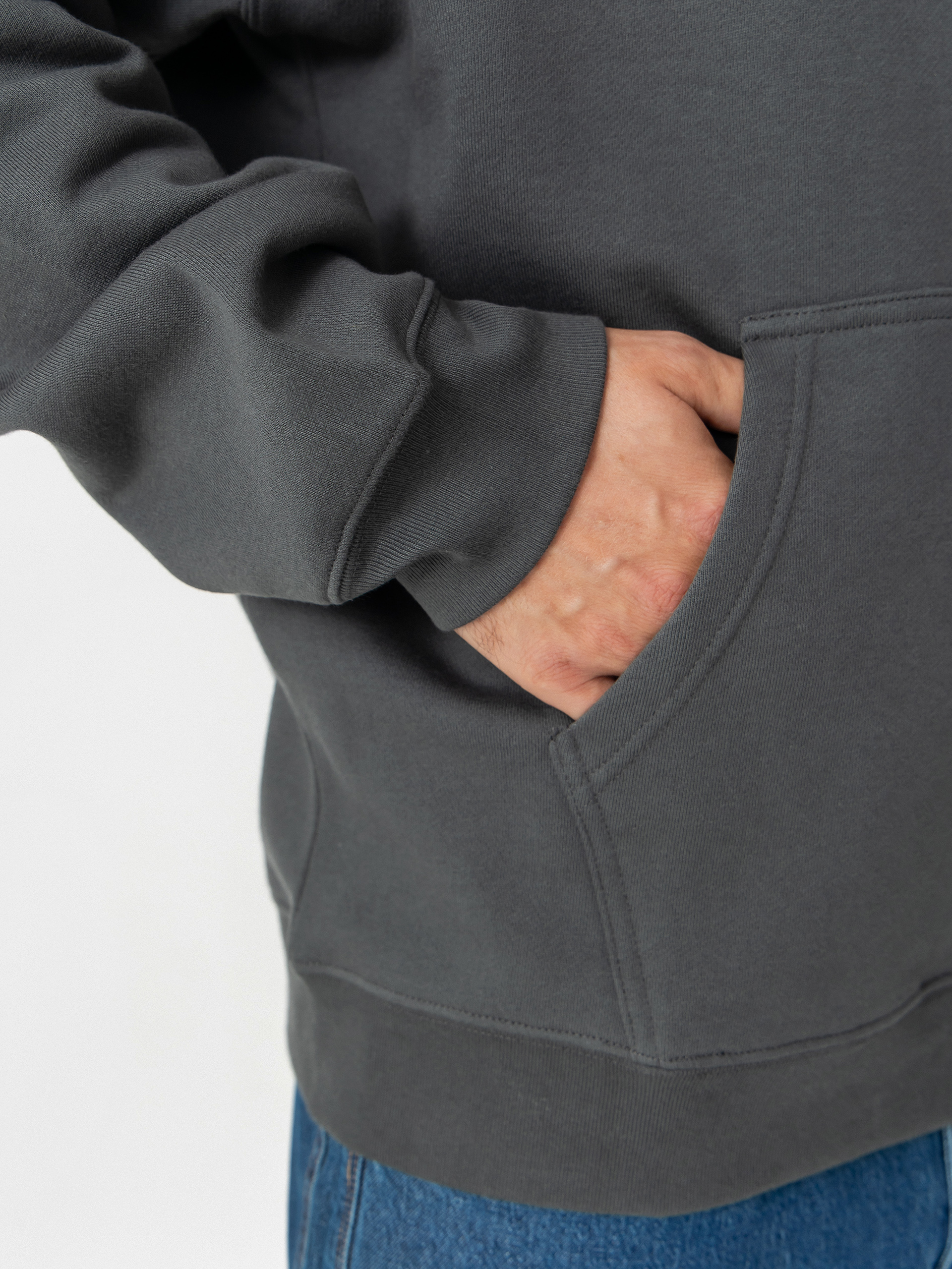 Mikina s kapucňou Polar Skate Dave Metal Logo HD (graphite)