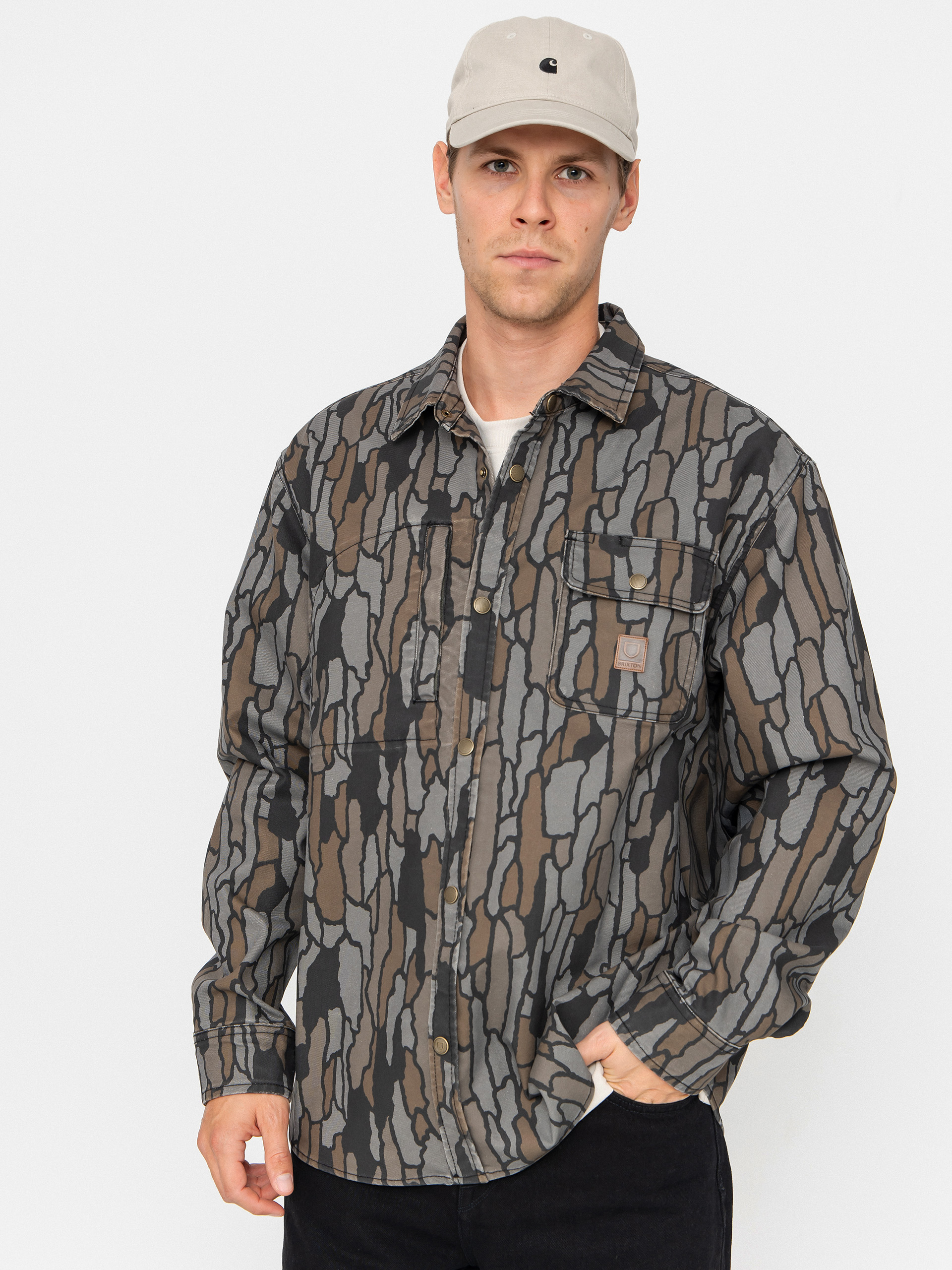 Košeľa Brixton Builders Stretch Overshirt