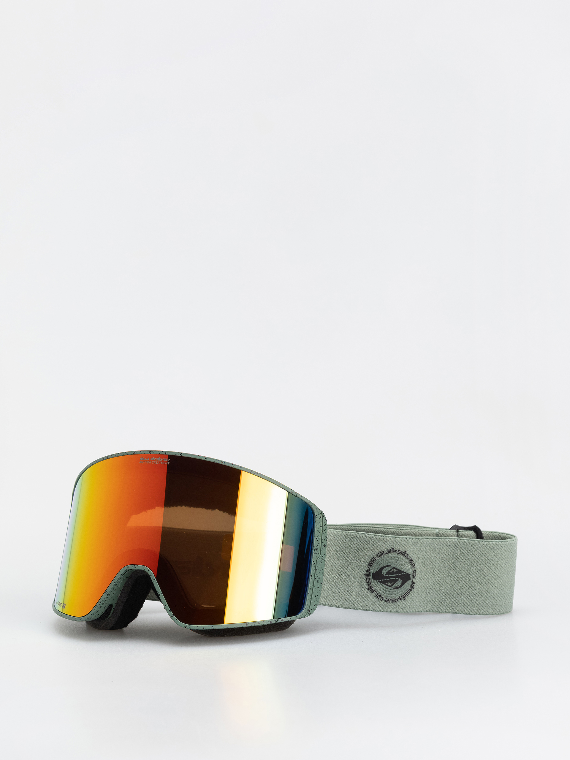 Snowboardovu00e9 okuliare Quiksilver Storm Mg (dark ivy/clux ml red s3)