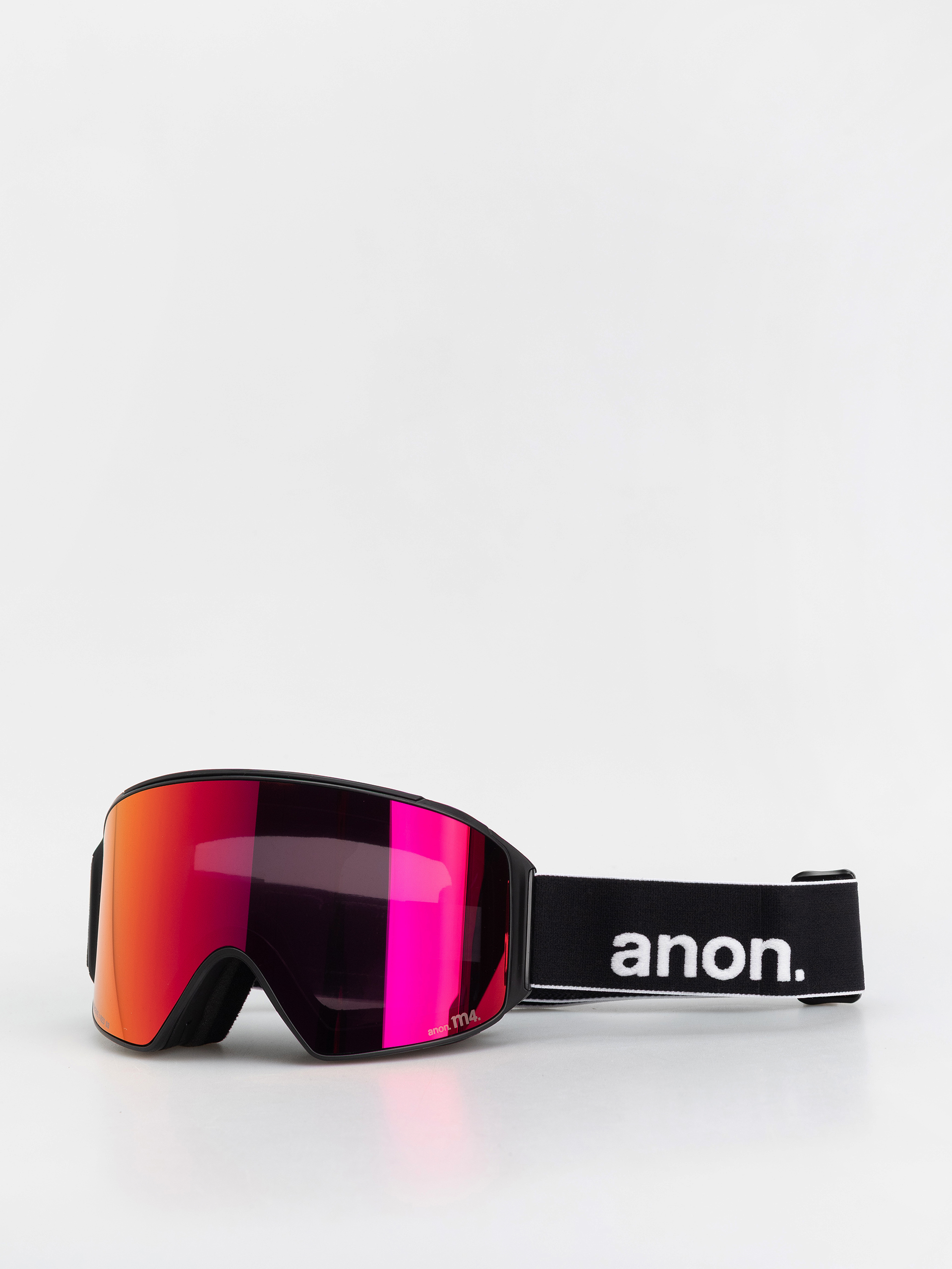 Snowboardové okuliare Anon M4 Cylindrical Mfi (black/perceive sunny red)