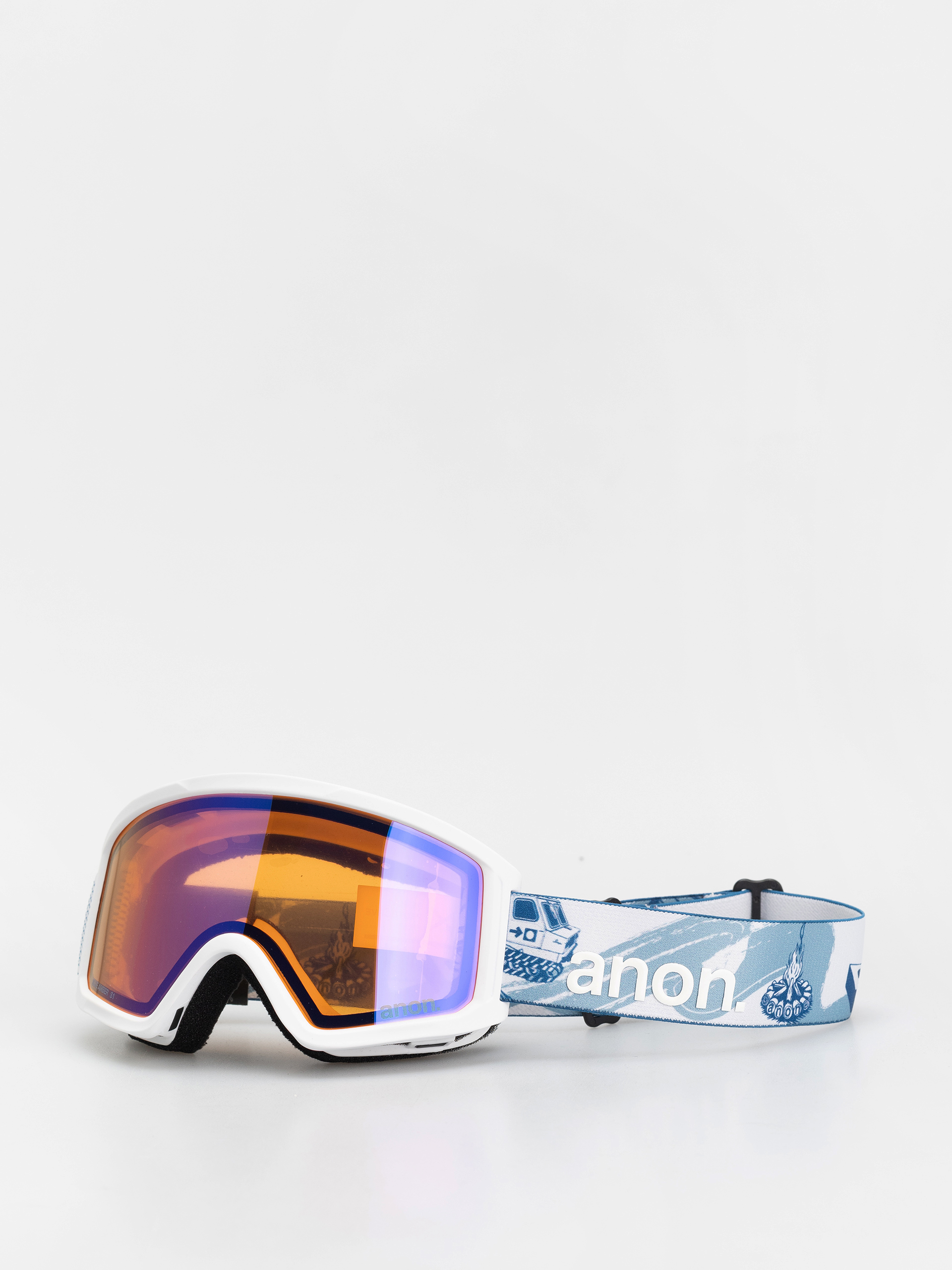 Snowboardové okuliare Anon Tracker 2.0 JR (mountain party/blue amber)