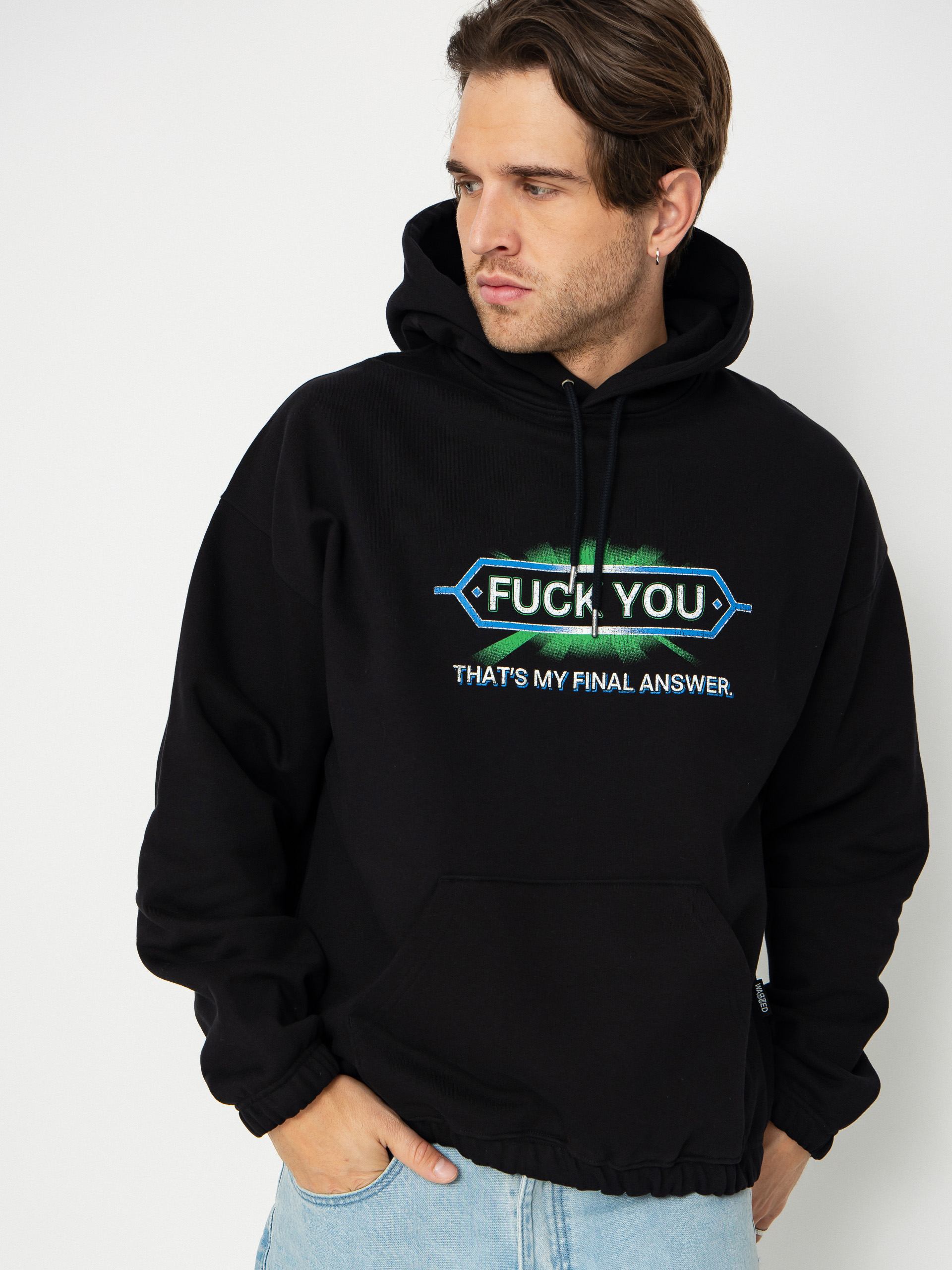 Mikina s kapucňou Wasted Paris Answear Boxy HD (black)