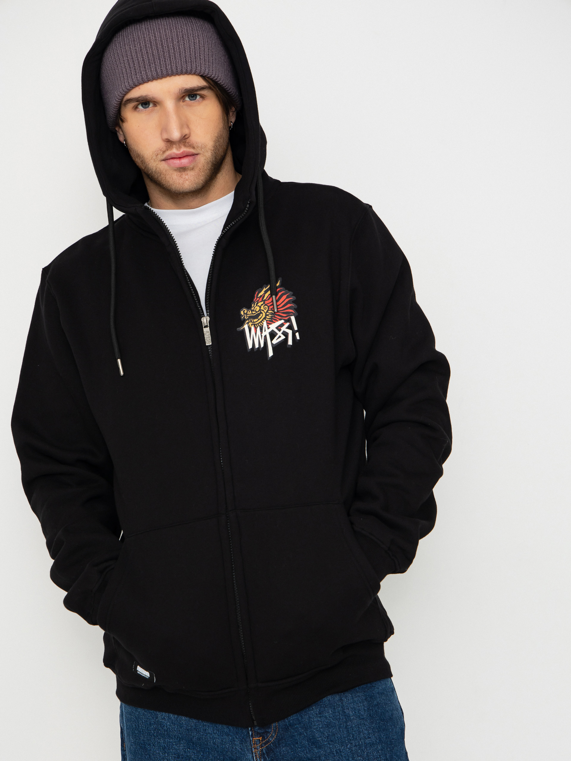 Mikina s kapucňou MassDnm Dragon ZHD (black)