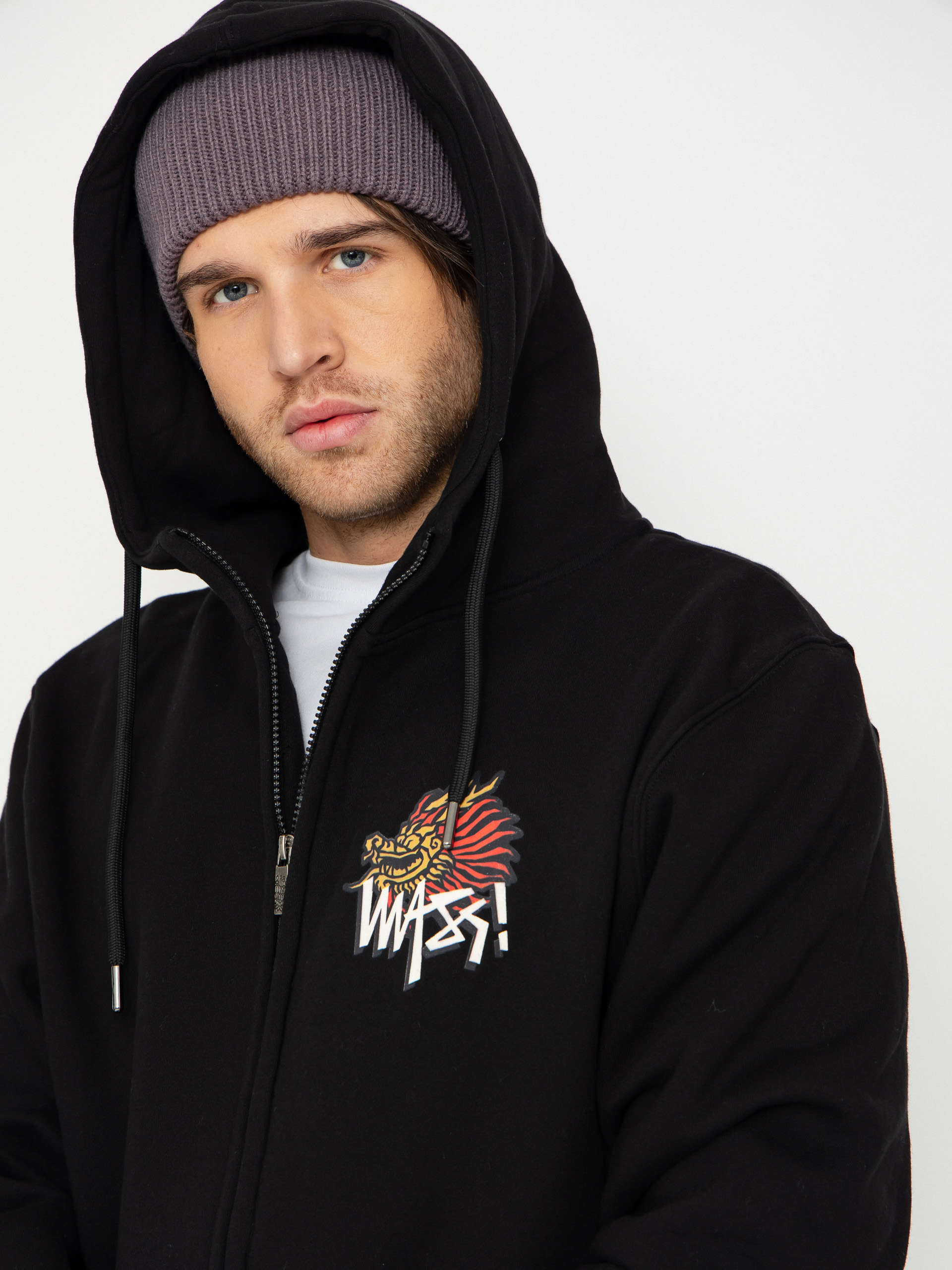 Mikina s kapucňou MassDnm Dragon ZHD (black)