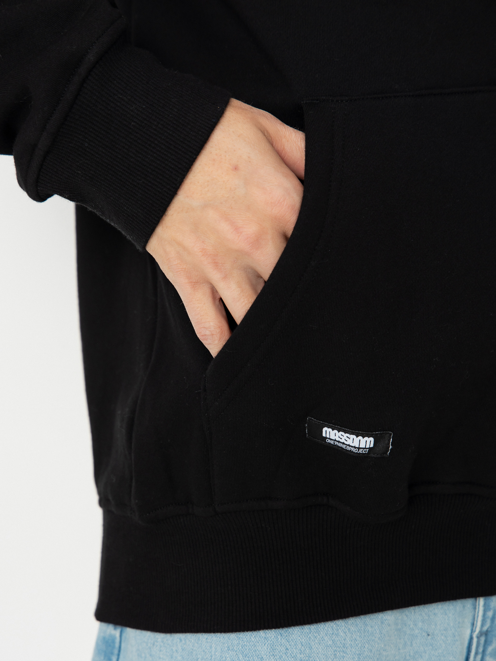 Mikina s kapucňou MassDnm Mini Box HD (black)