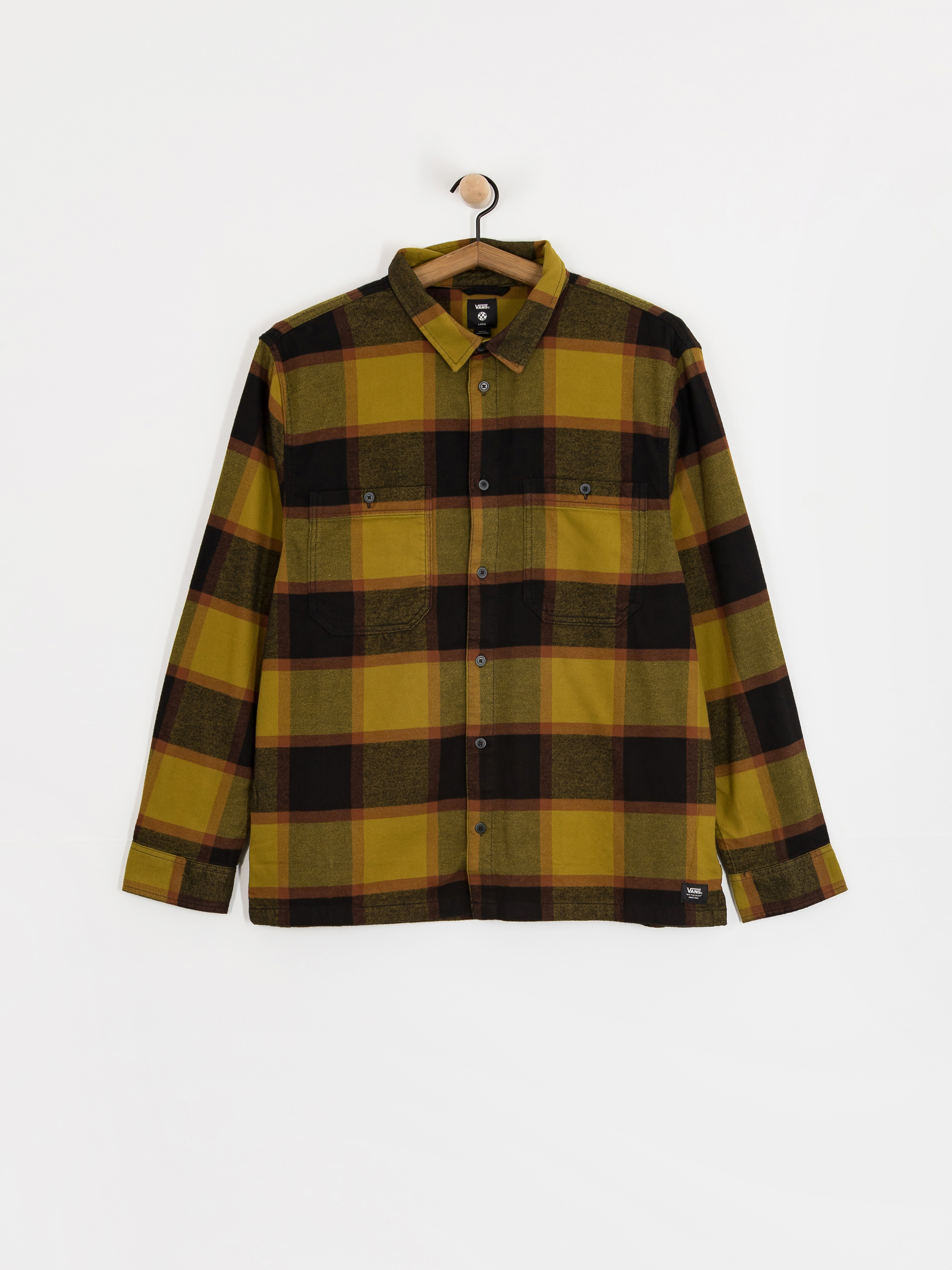 Košeľa Vans Larkspur Plaid Flannel (burnt gold/black)