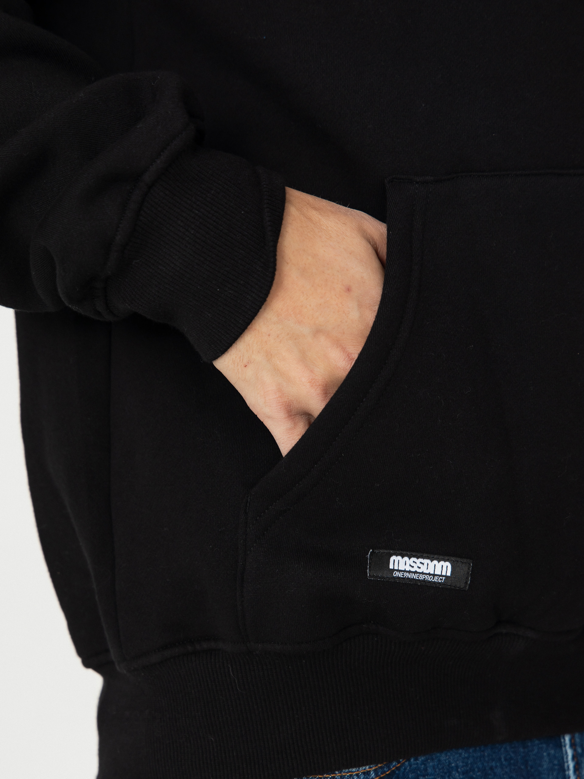 Mikina s kapucňou MassDnm Nostalgia Angel HD (black)