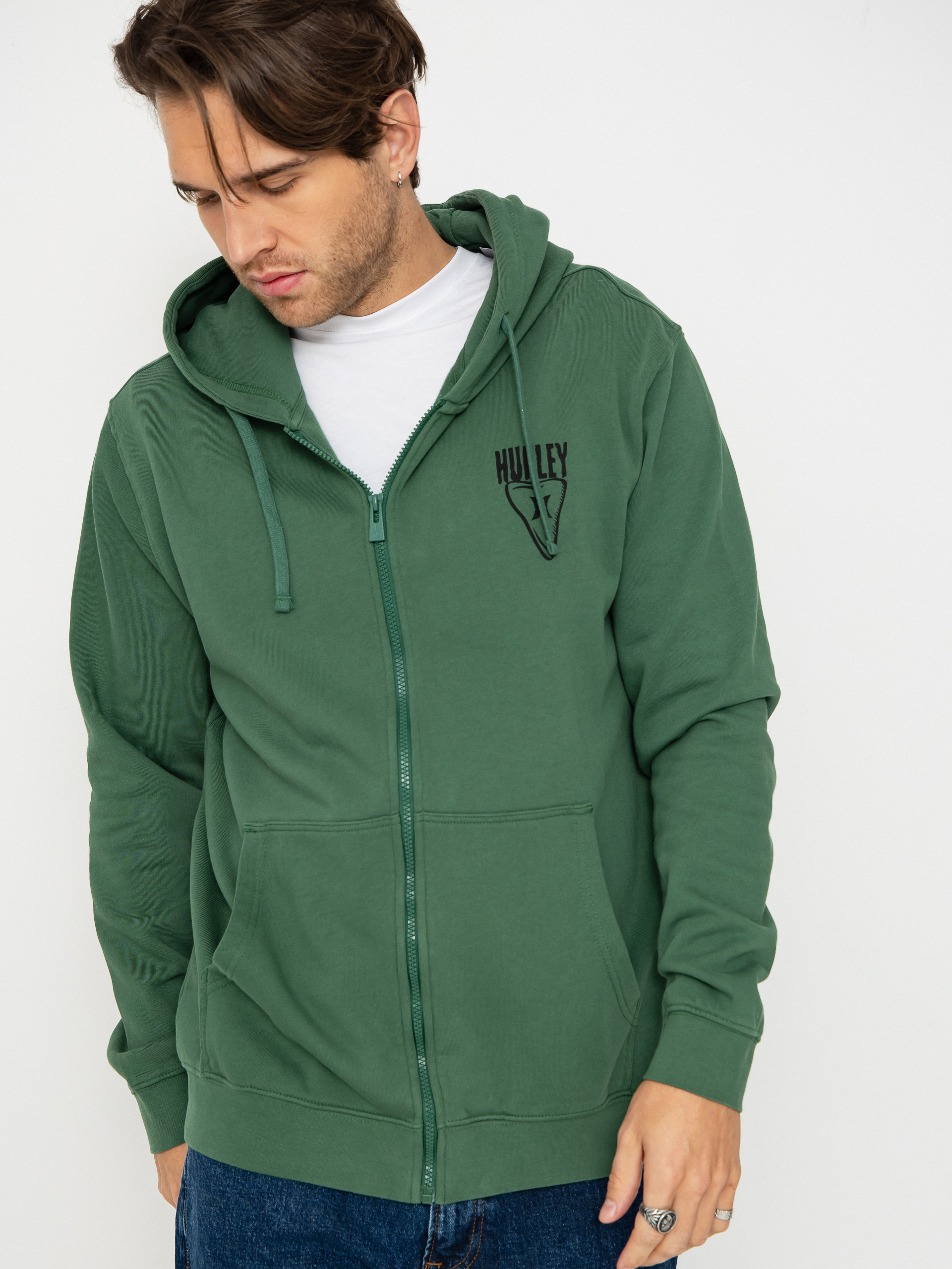Mikina s kapucňou Hurley Sider ZHD (jungle)