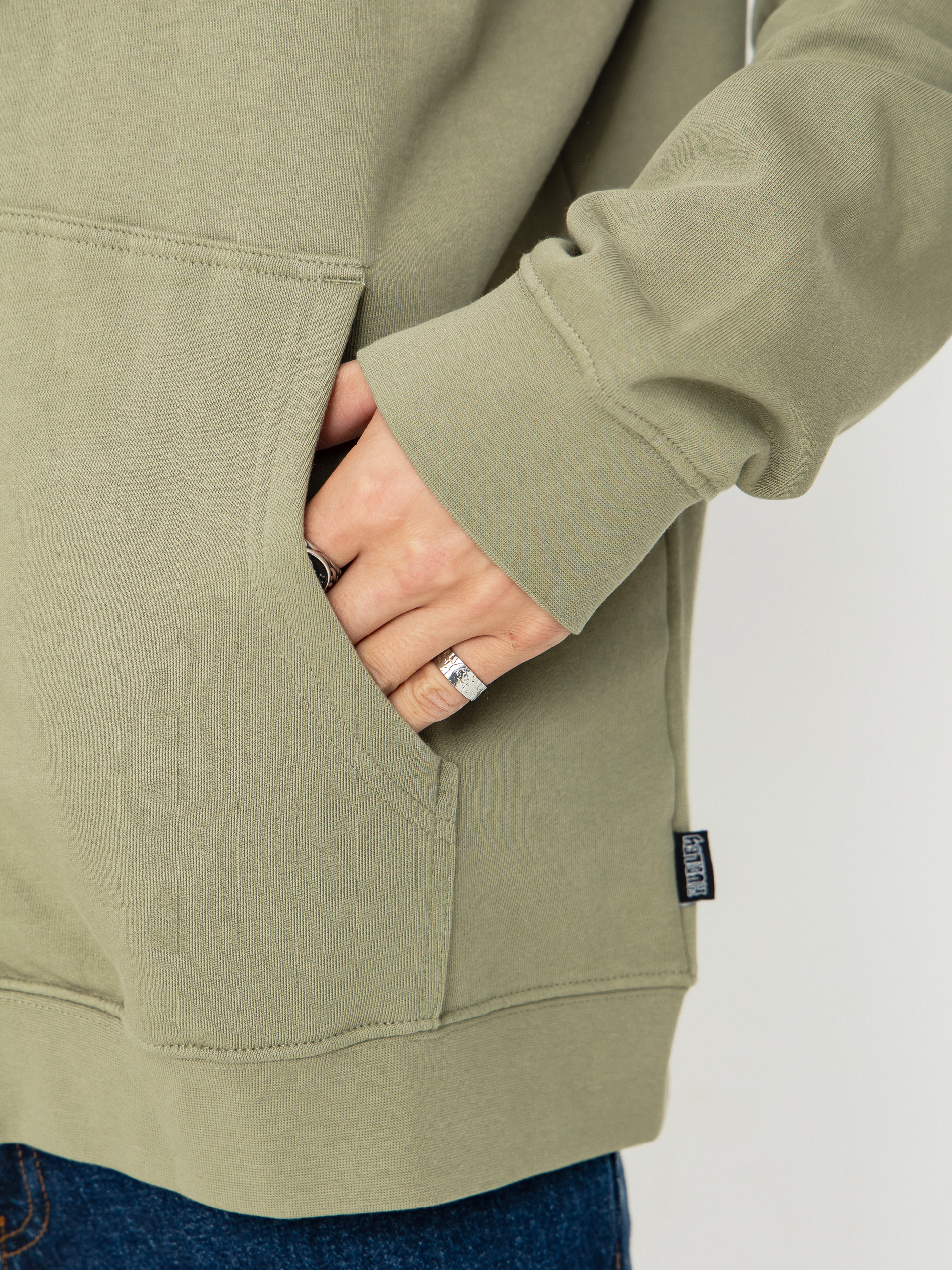 Mikina s kapucňou Hurley Tattoo ZHD (army)