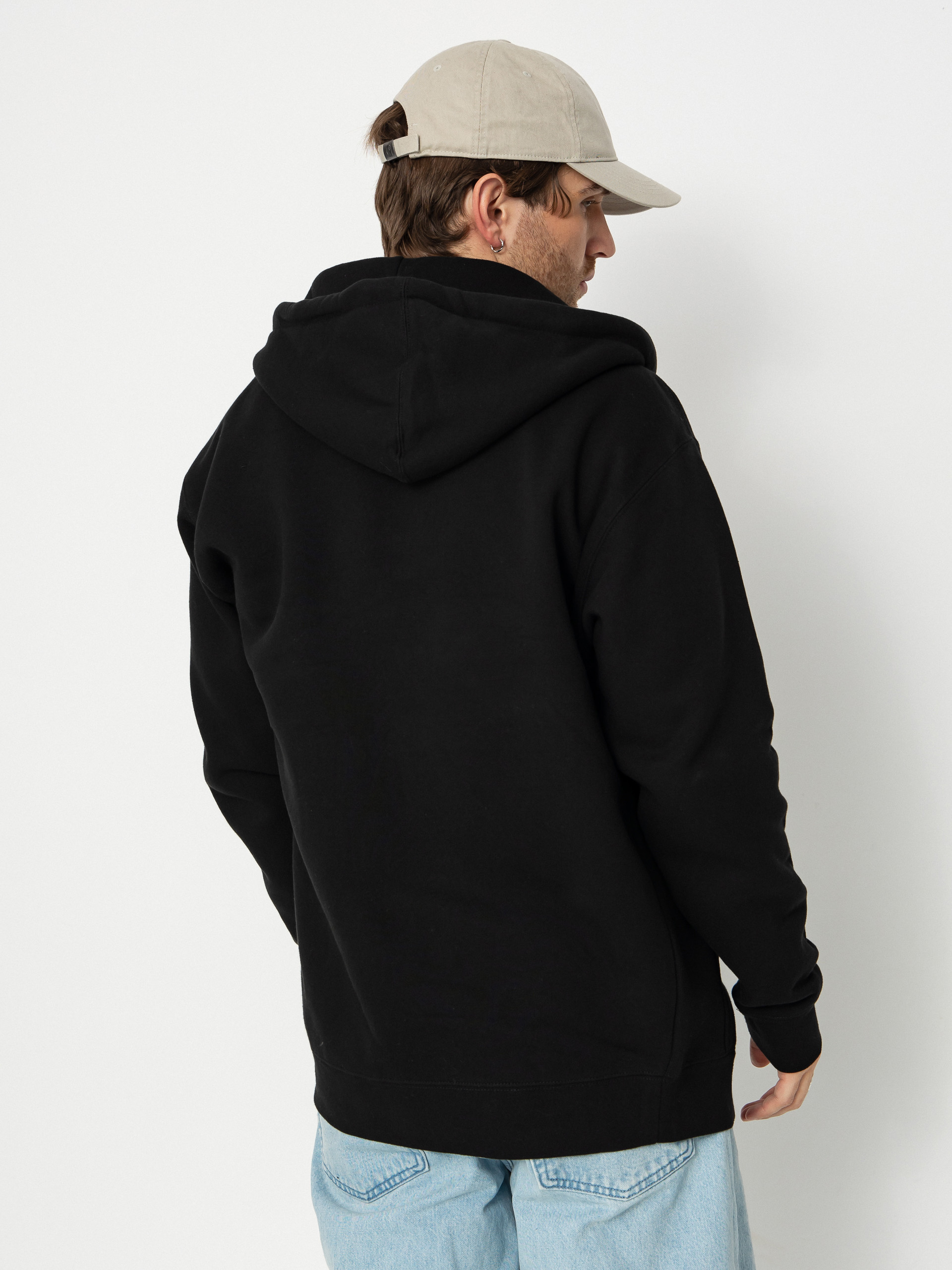 Mikina s kapucňou Antihero Lil Pigeon Emb ZHD (black w/multi color embroidery)