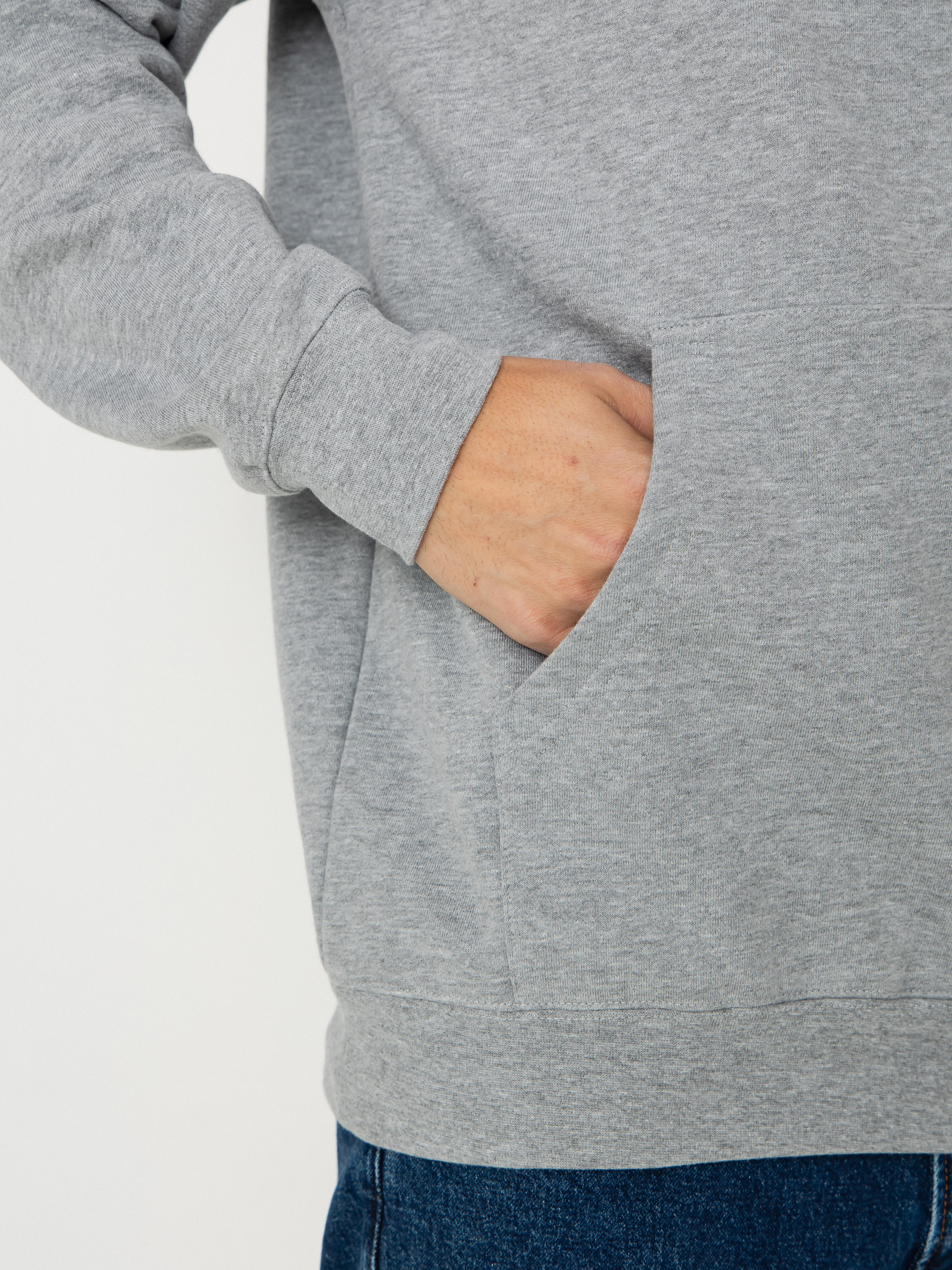 Mikina Thunder Script (heather grey w/black embroidery)