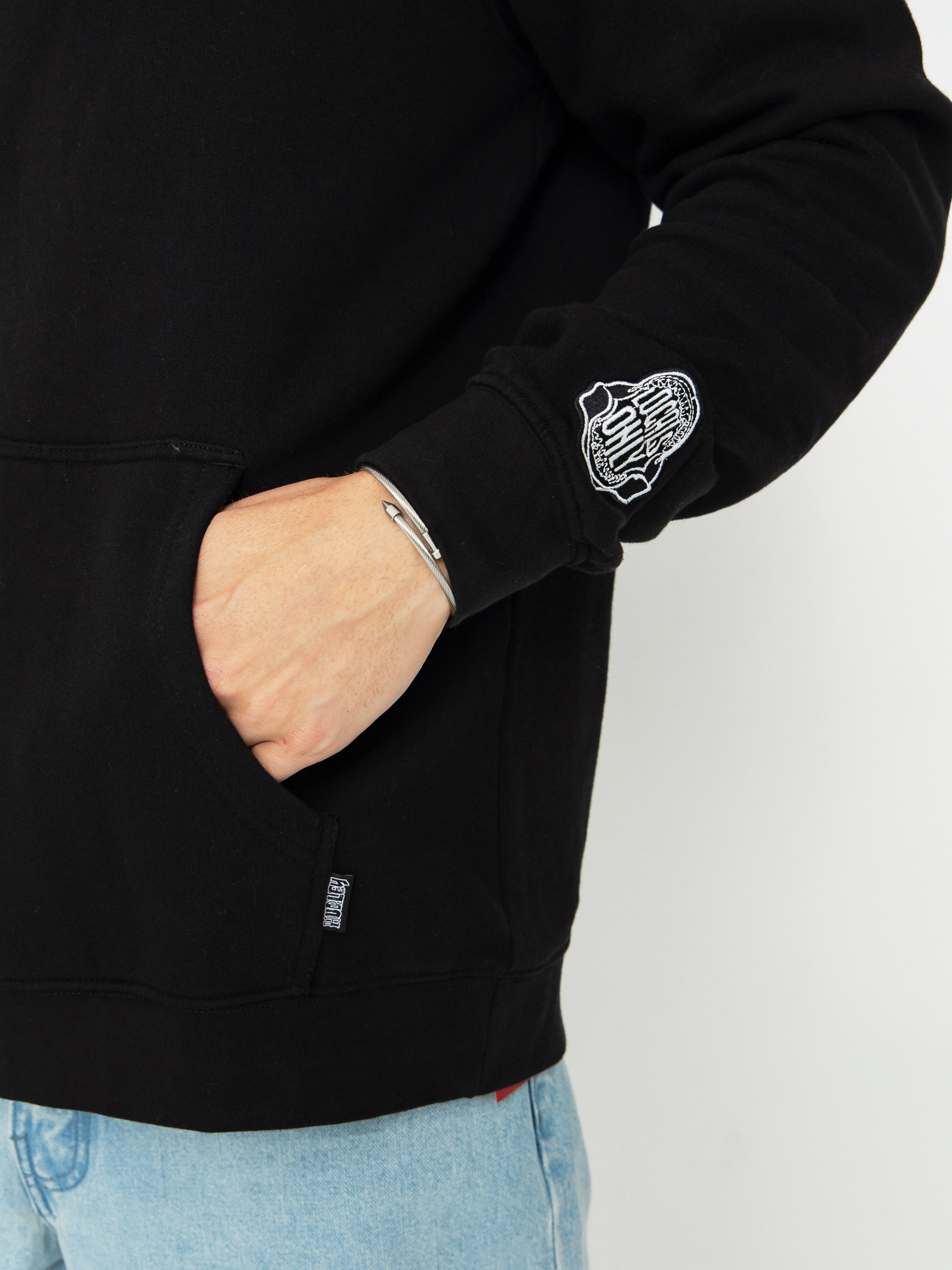 Mikina s kapucňou Hurley Wave Anarchy HD (black)