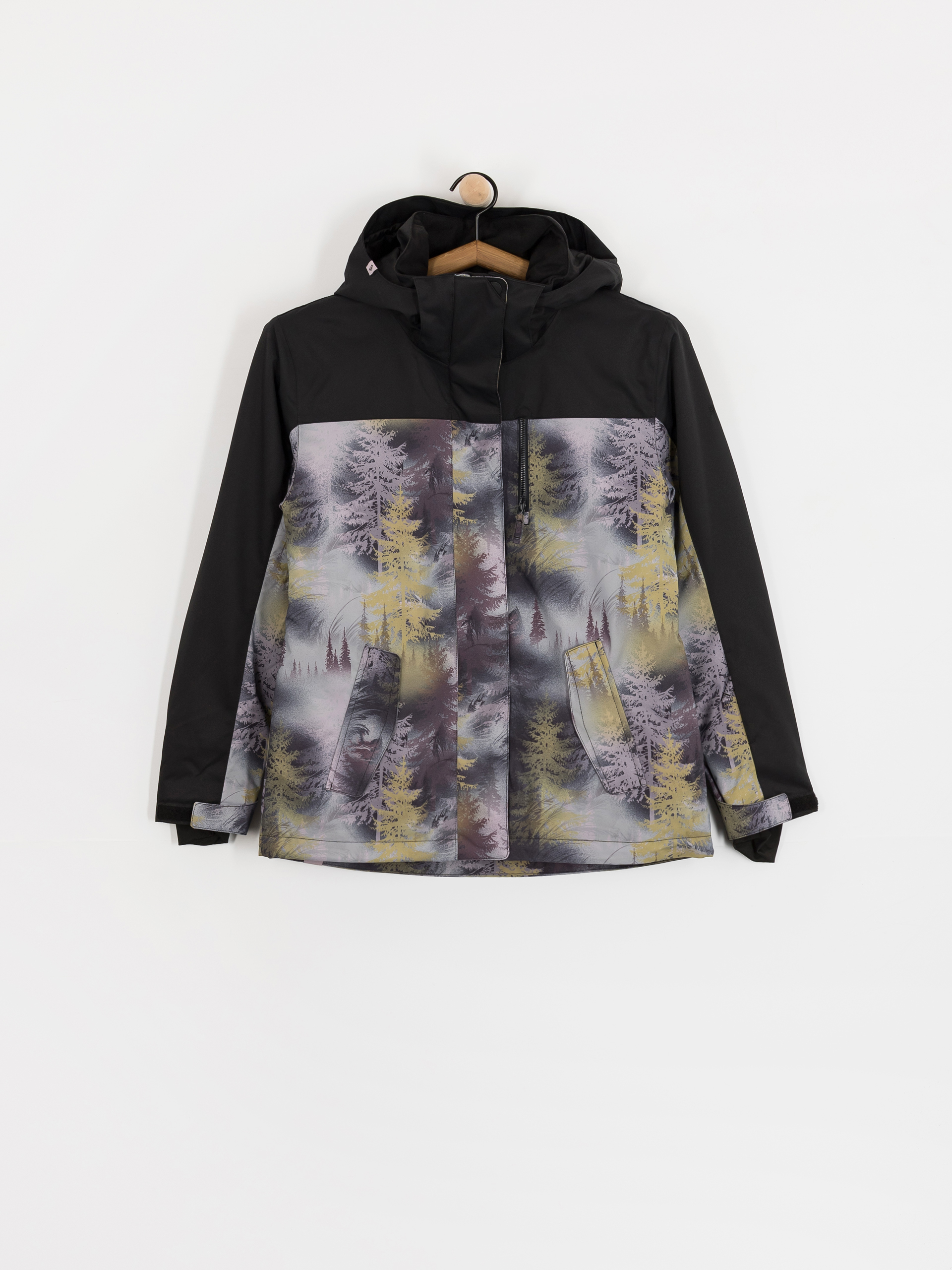 Snowboardová bunda Roxy Jetty Block Wmn (frost gray pinetrees)