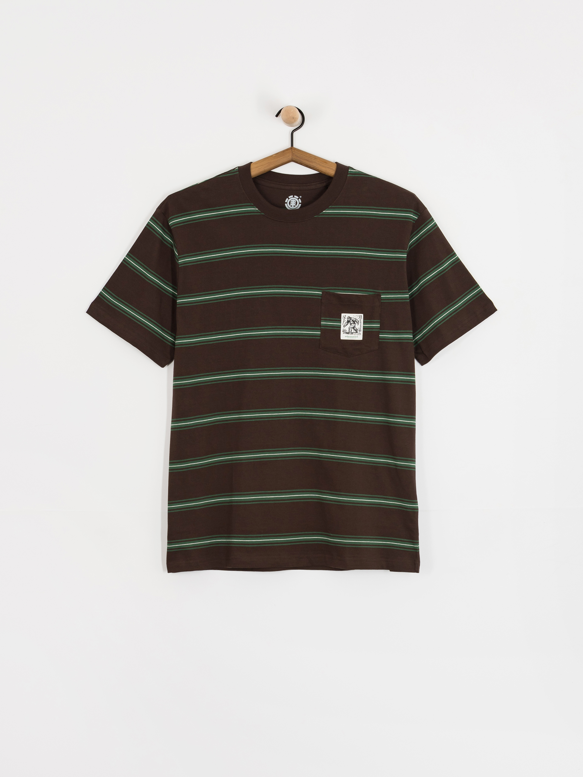 Tričko Element Bigfoot Pocket Label (bigfoot java stripe)
