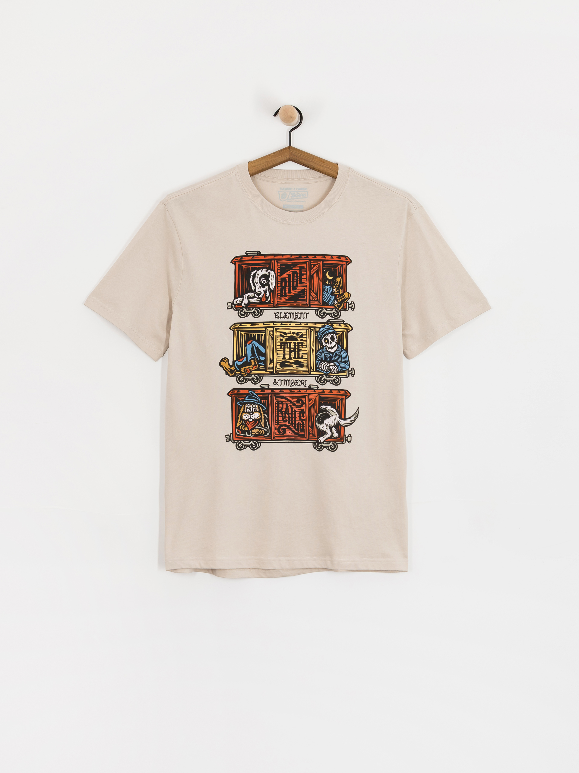 Tričko Element Timber Boxcar (oat milk)