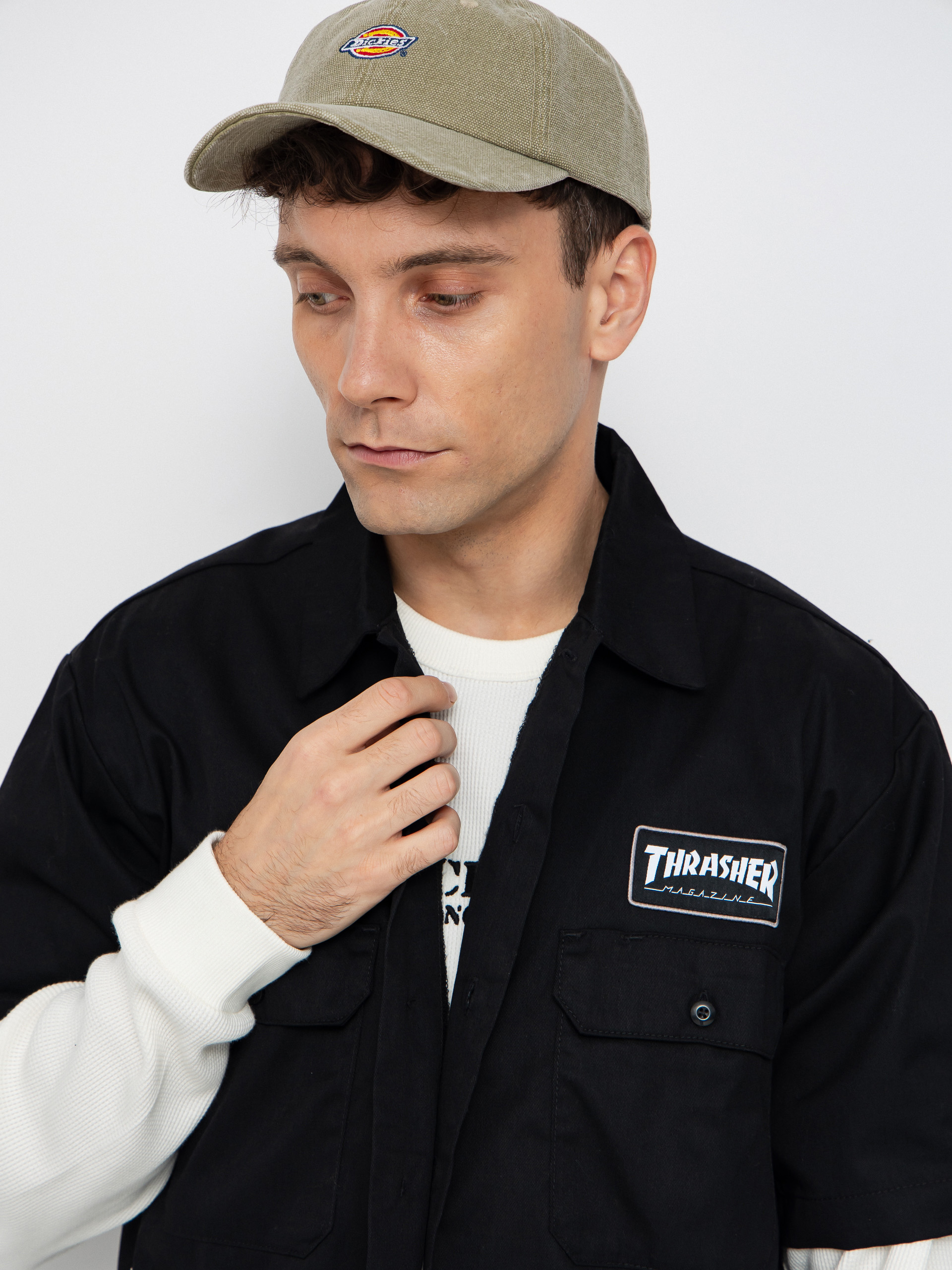 Košeľa Dickies x Thrasher Work (black)