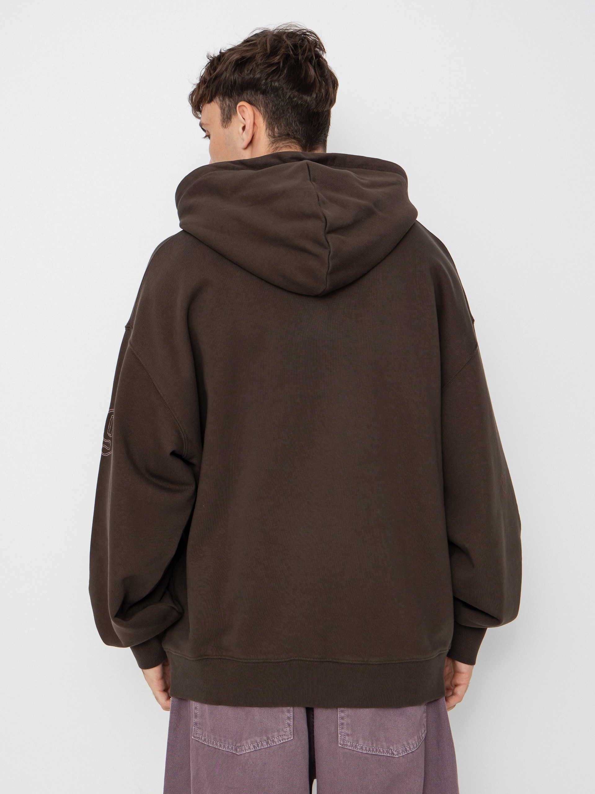 Mikina s kapucňou Carhartt WIP Hackwork HD (vitola/glassy pink)