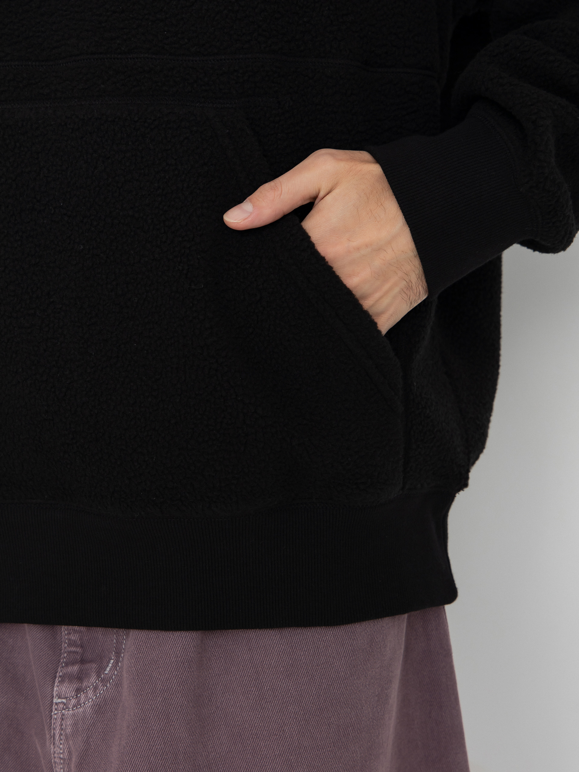 Mikina s kapucňou Carhartt WIP Helix HD (black/porphyry)