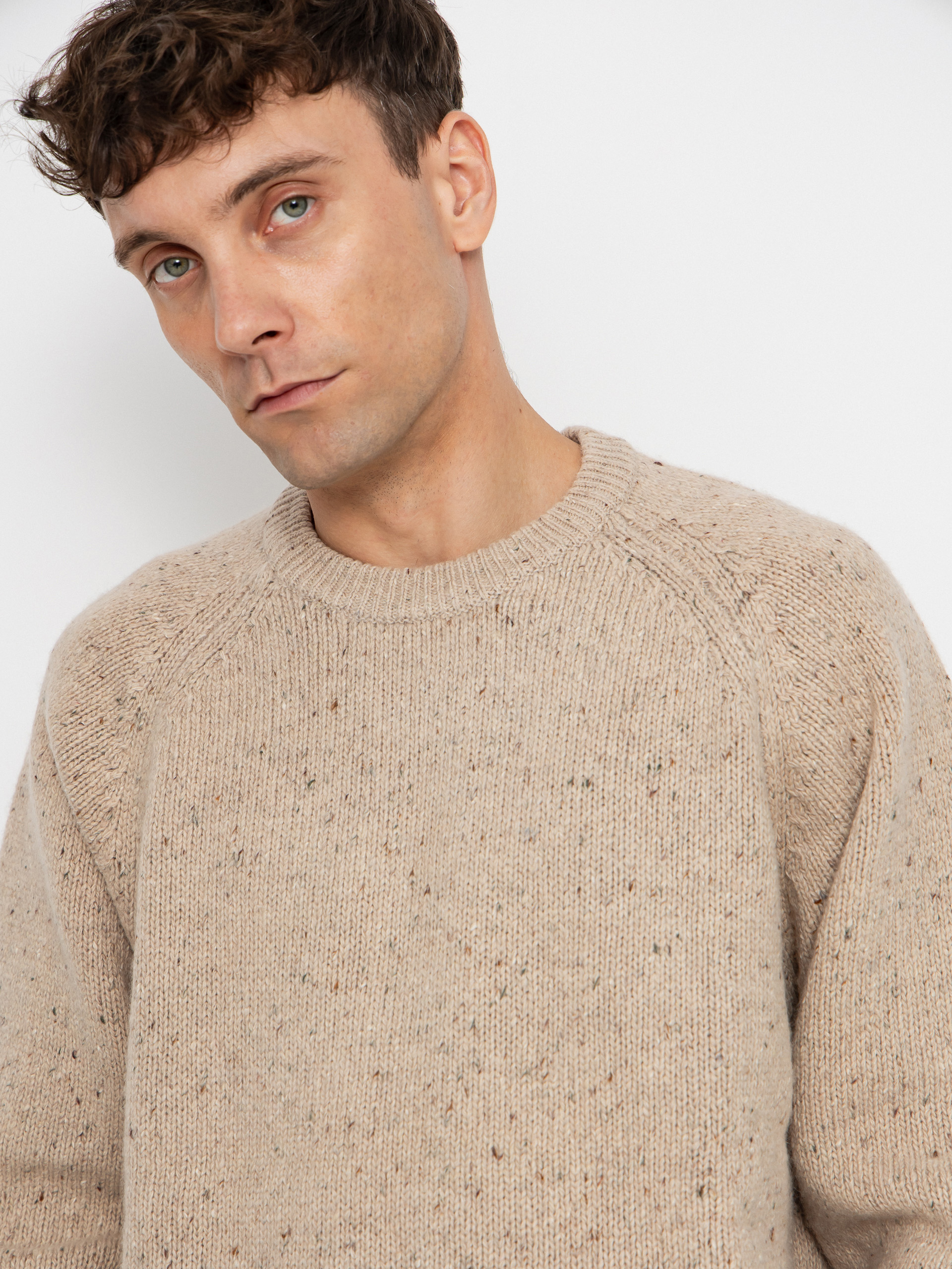 Sveter Carhartt WIP Anglistic (speckled fleur de sel)