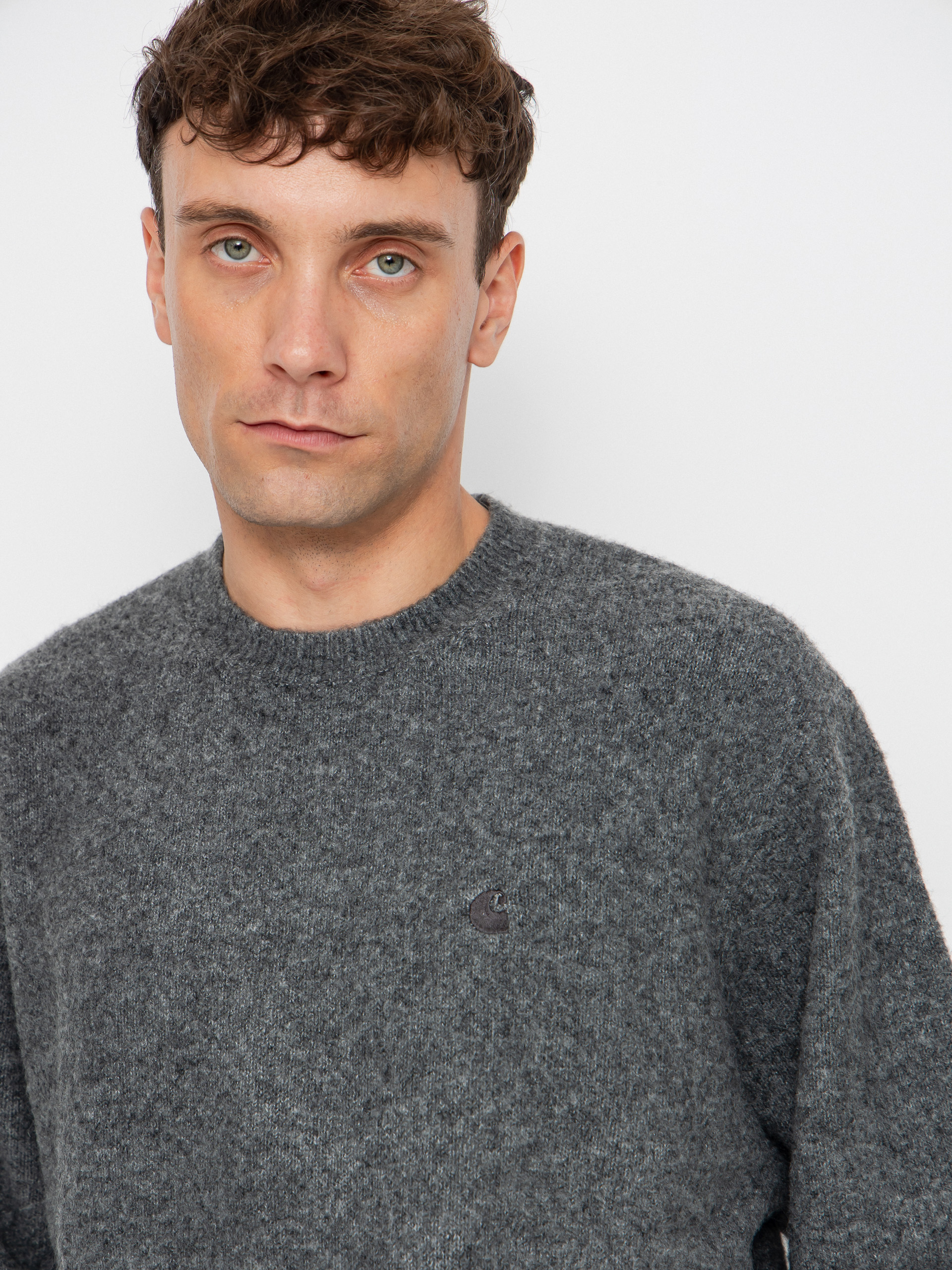 Sveter Carhartt WIP Curtis (tangled graphite)