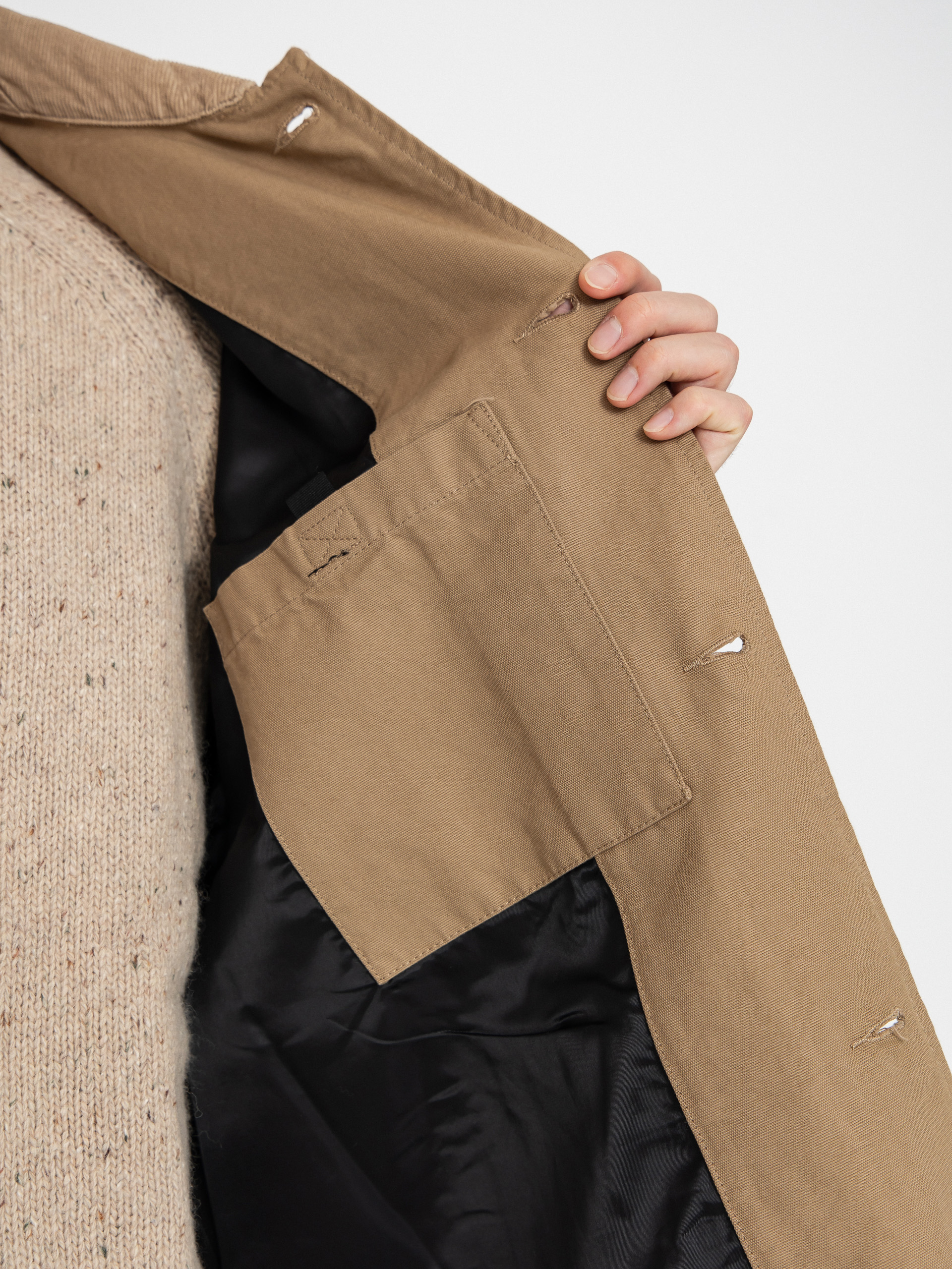 Kabát Carhartt WIP Webster Coat (leather/leather/rinsed)