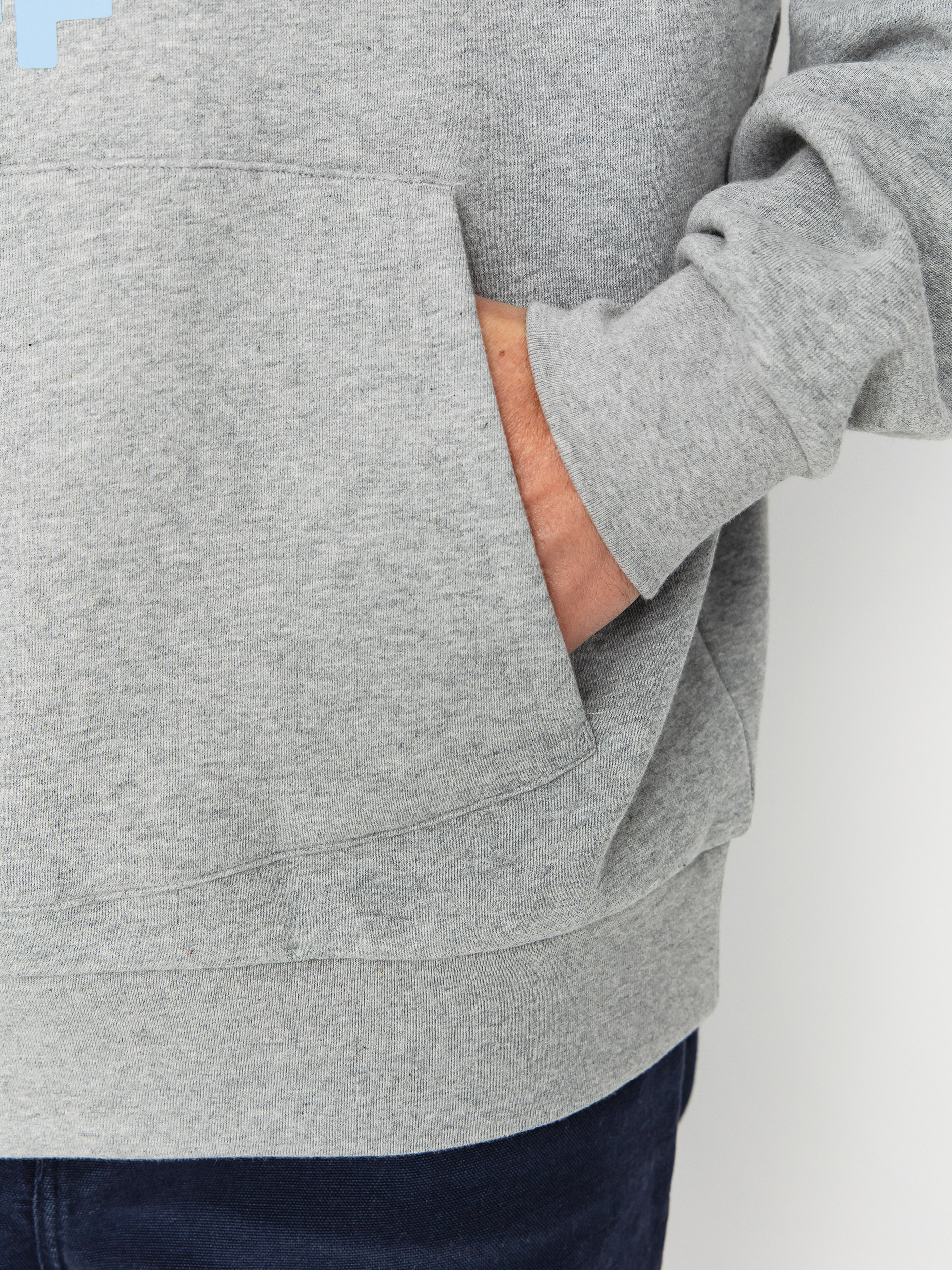 Mikina s kapucňou RipNDip White Panther HD (heather grey)