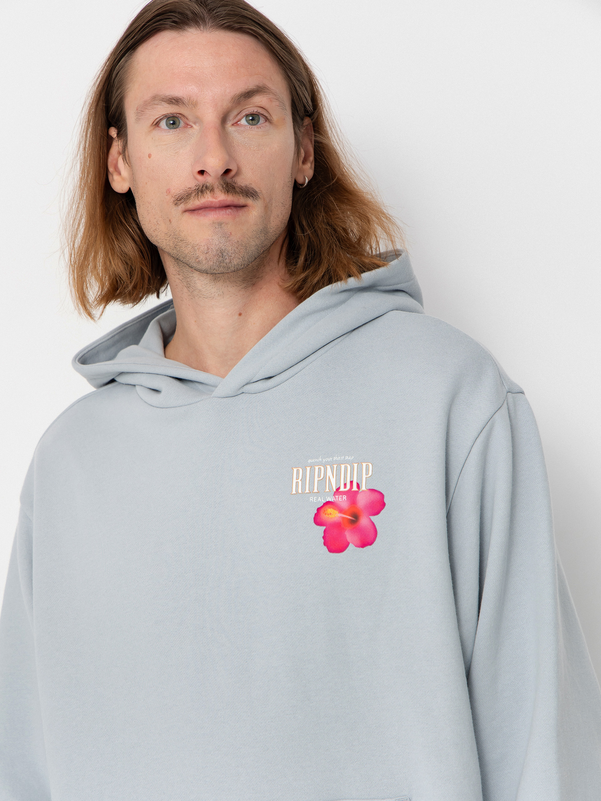 Mikina s kapucňou RipNDip Real Water HD (powder blue)