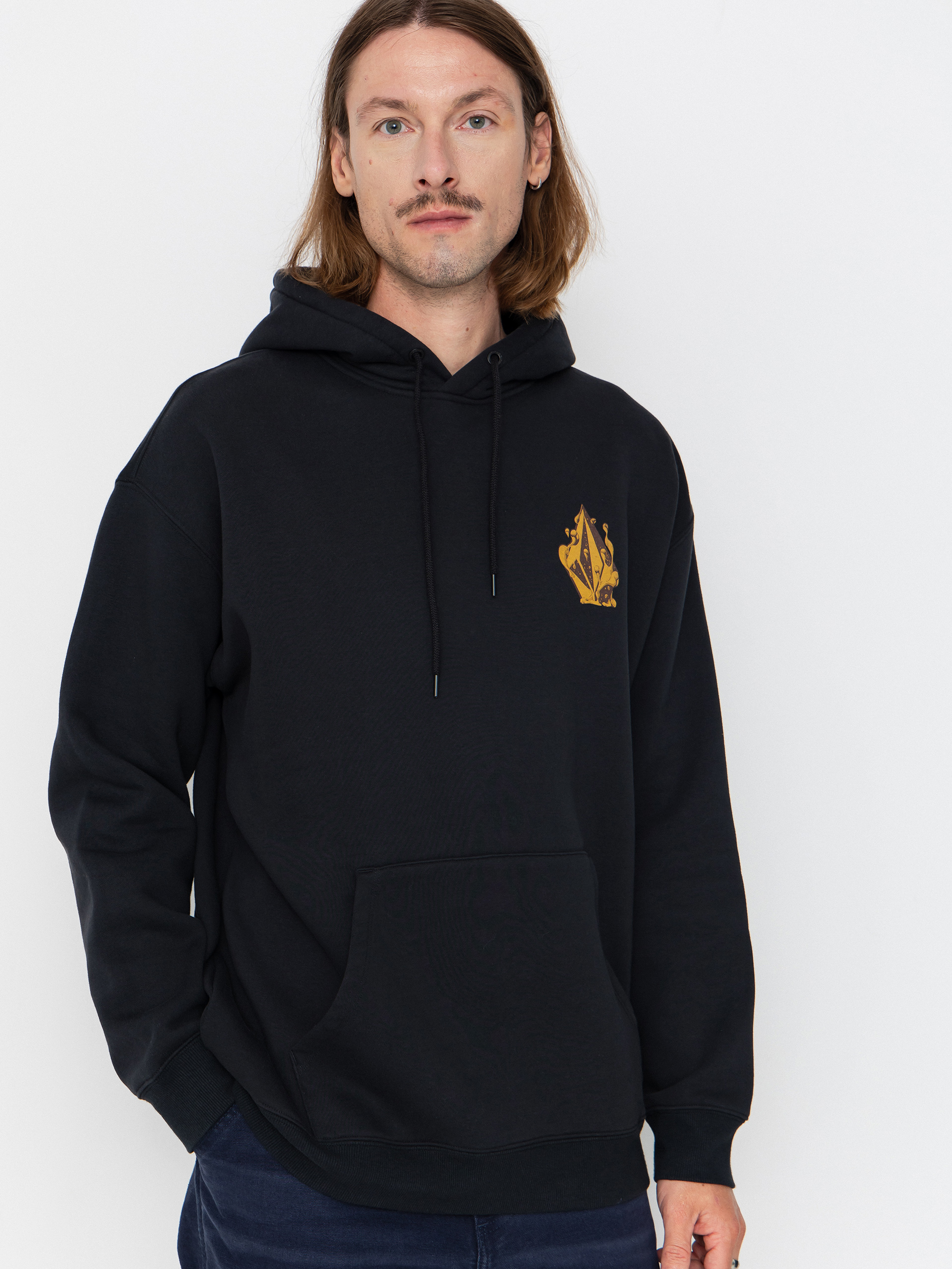 Mikina s kapucňou Volcom Fa Callum Rooney HD (antique black)