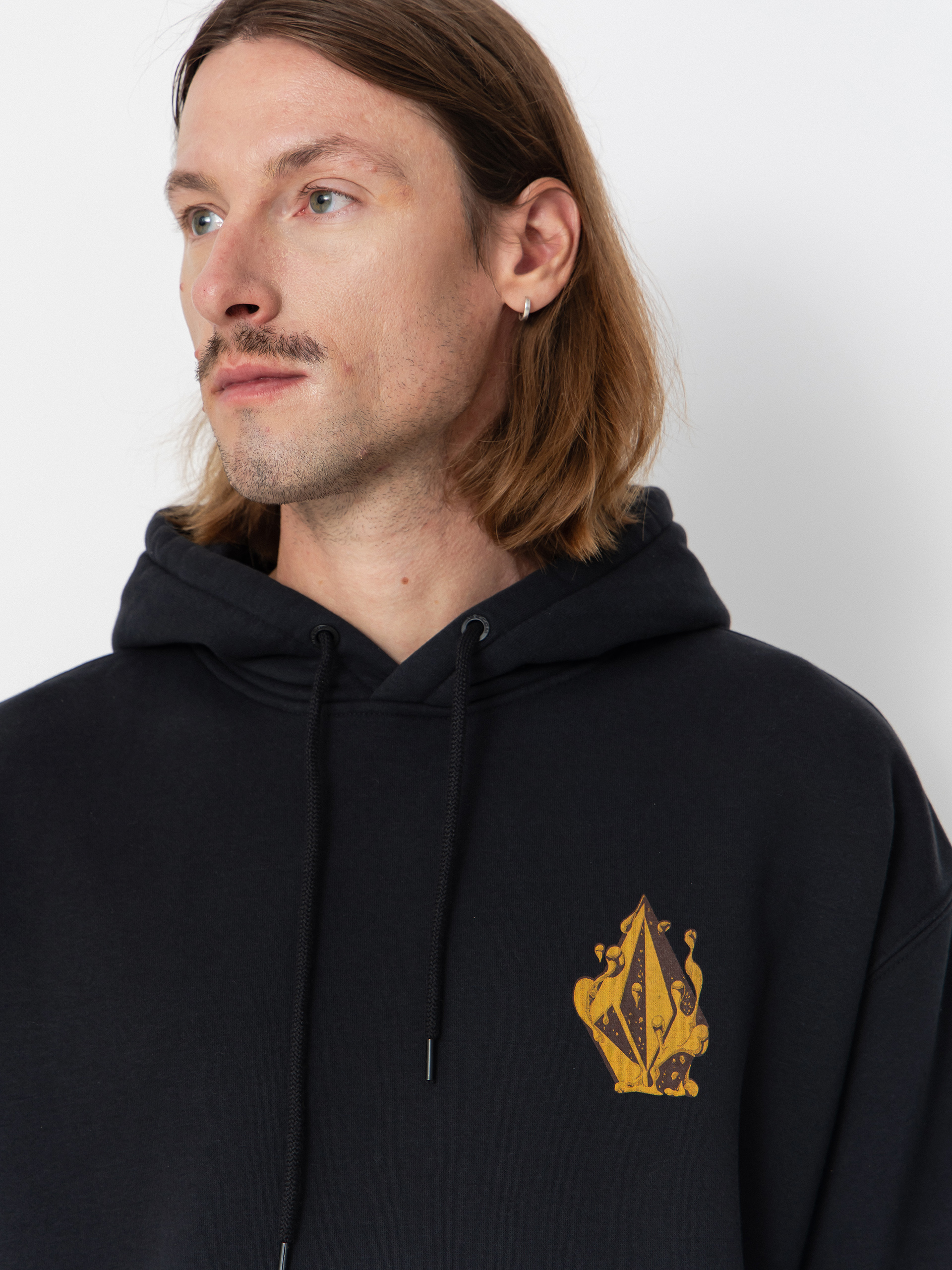 Mikina s kapucňou Volcom Fa Callum Rooney HD (antique black)