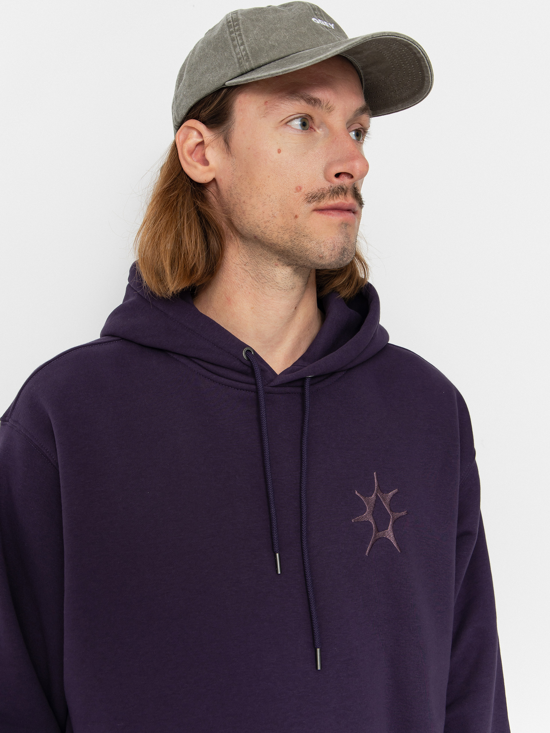 Mikina s kapucňou Volcom Watanite HD (dark purple)