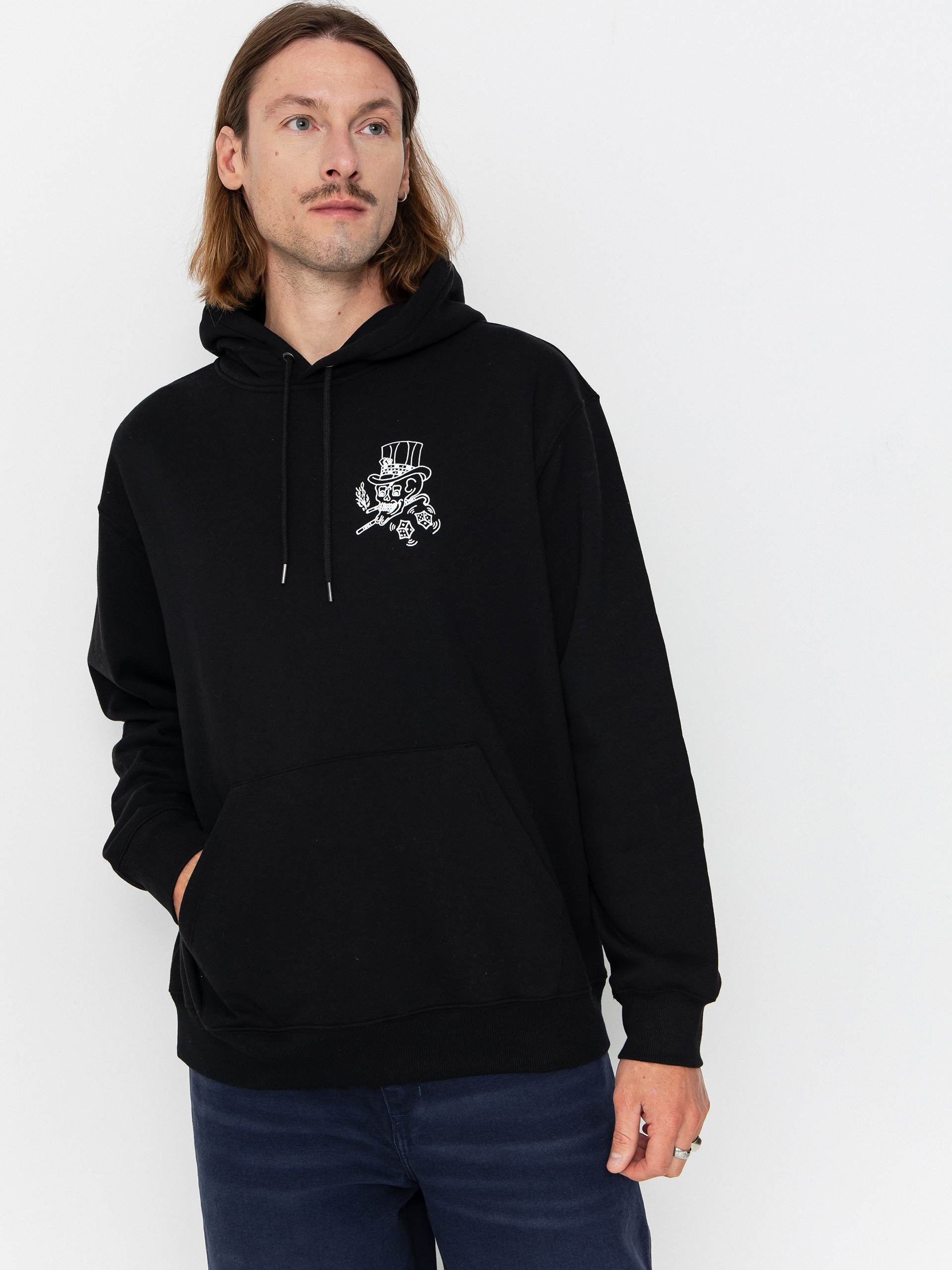 Mikina s kapucňou Volcom Harry HD (black)