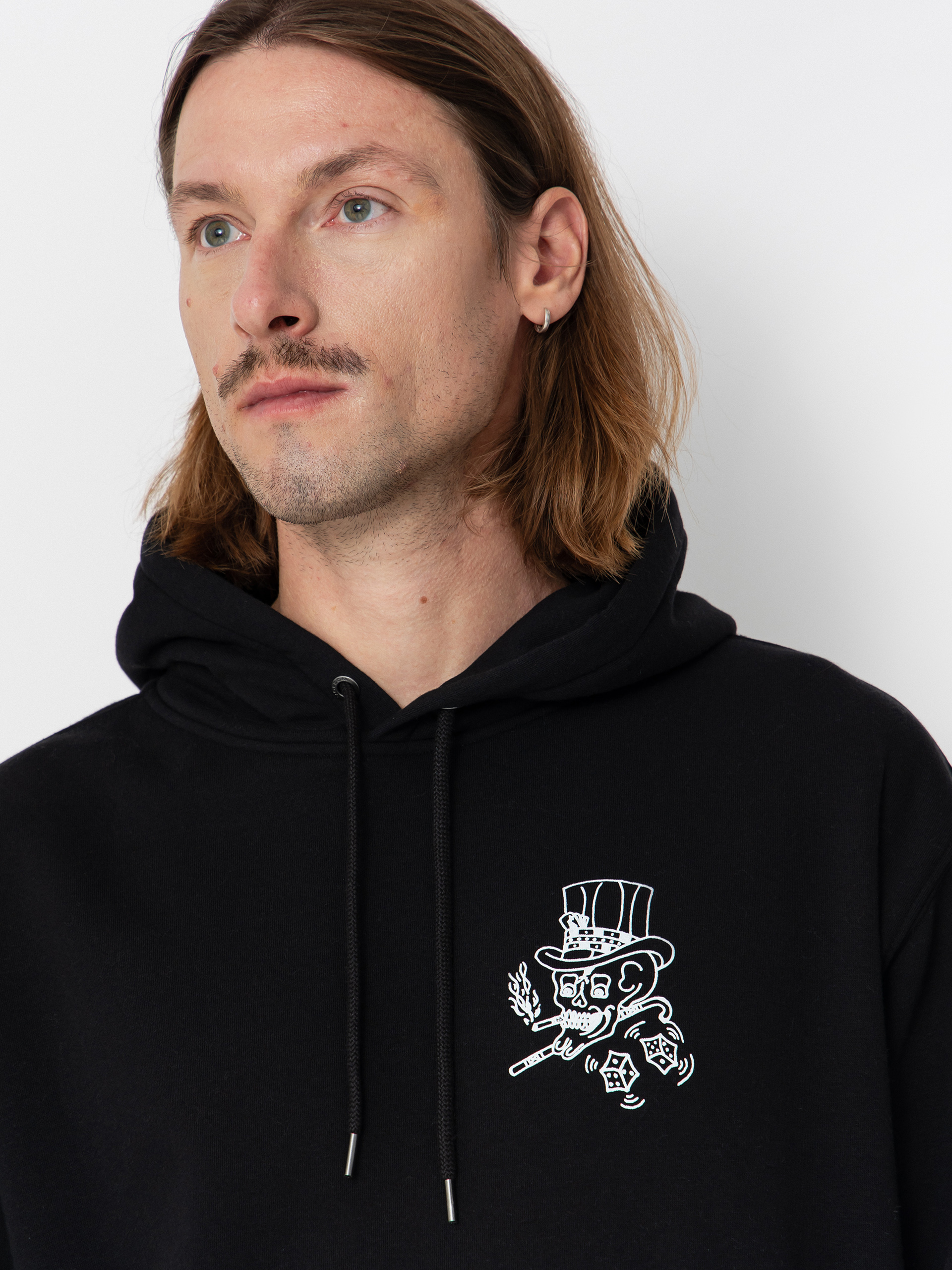 Mikina s kapucňou Volcom Harry HD (black)